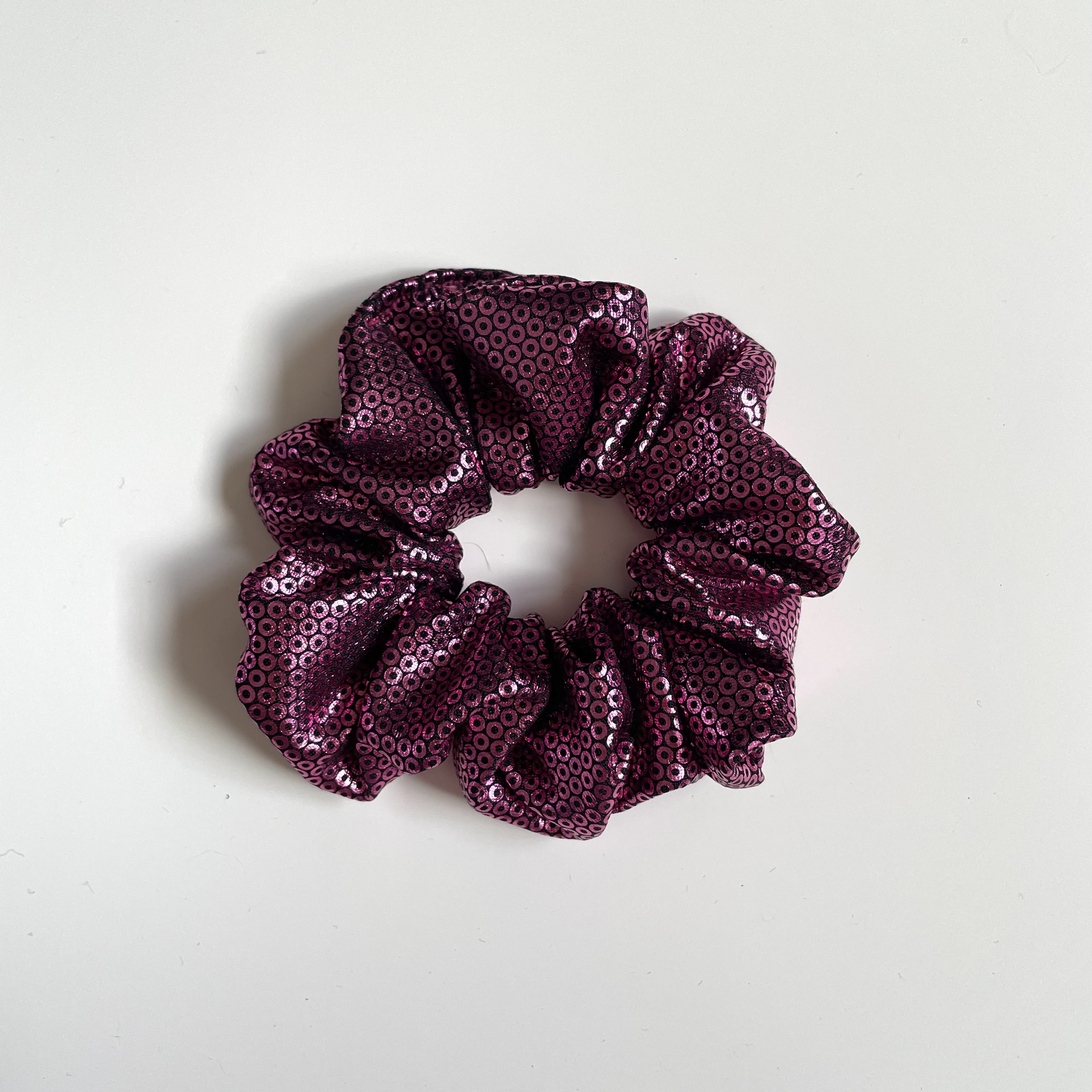 Scrunchie Shinny Rosa
