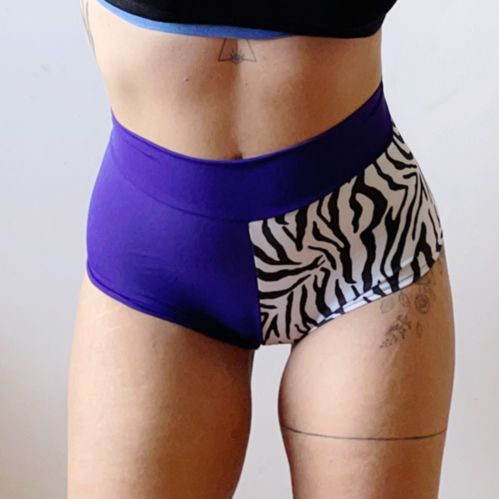 Short Combi Zebra Lila oscuro (más colores)