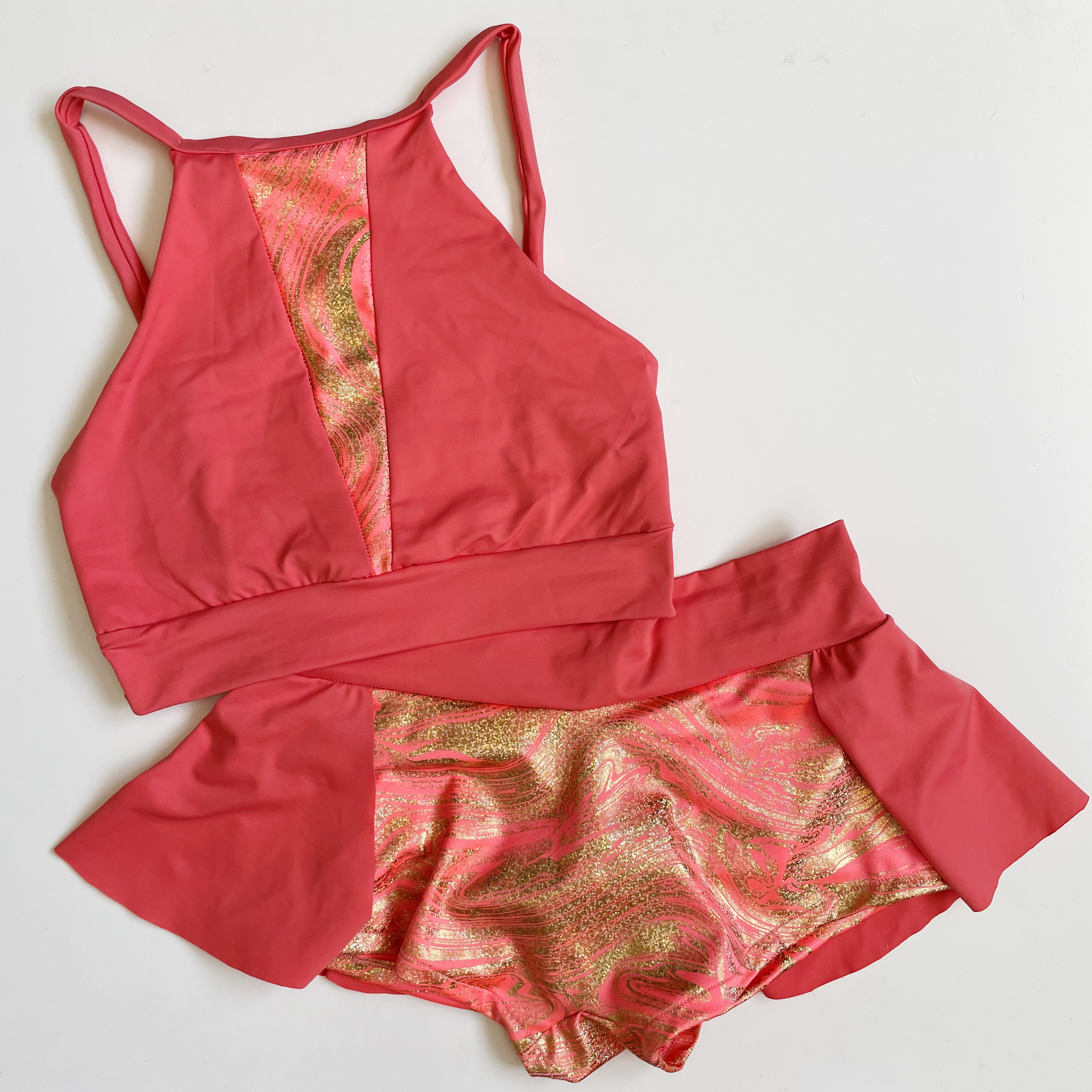 Top Triangulo Perla Coral (más colores)