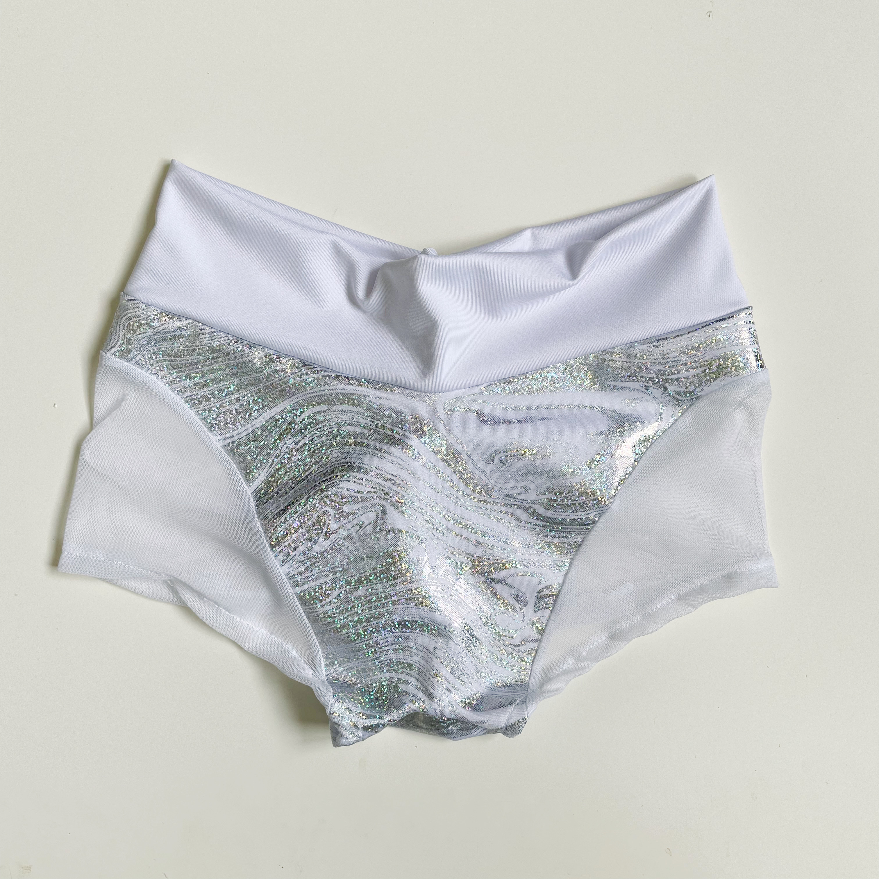 Short Perla Blanco Tul 