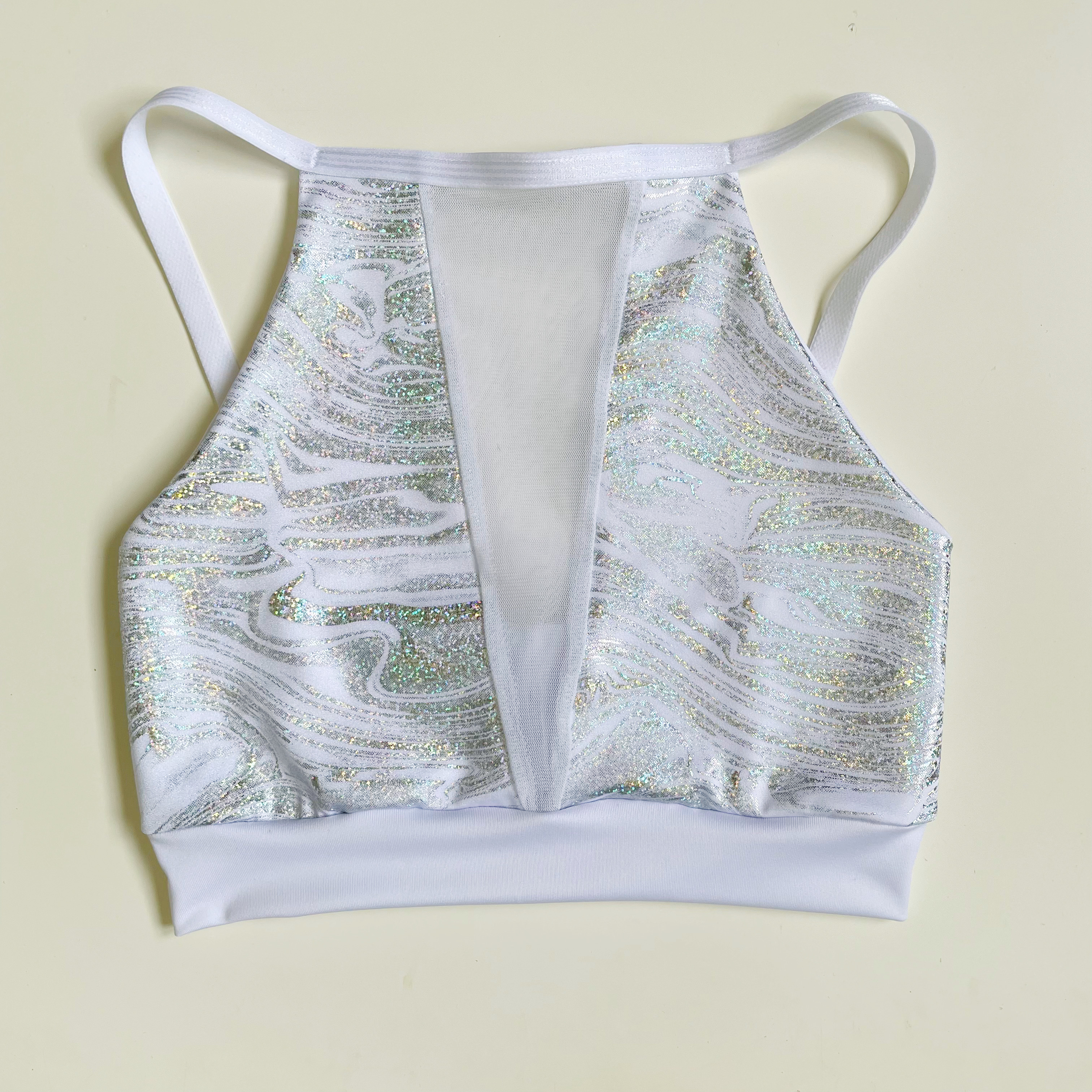 Top Perla Blanco Tul