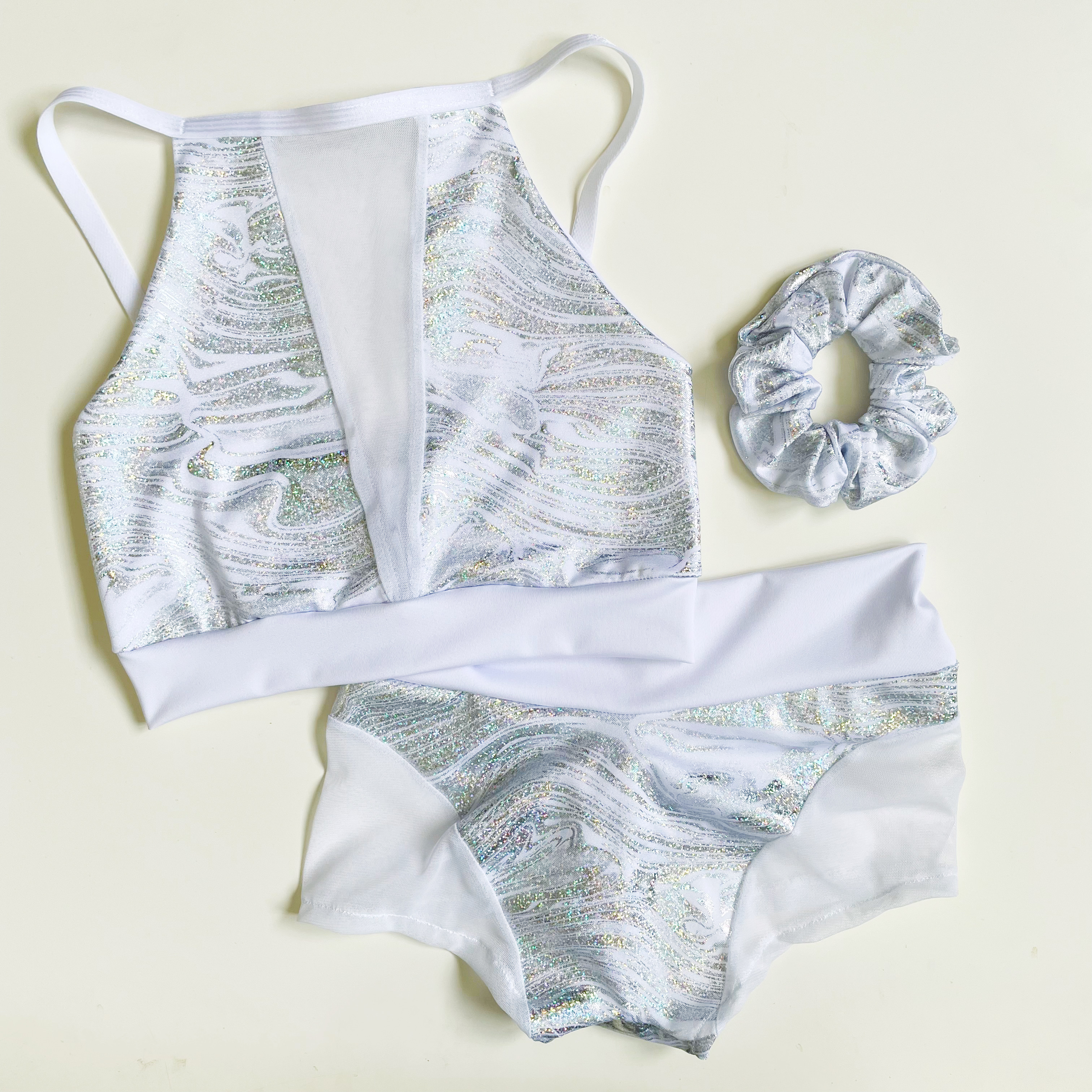 Top Perla Blanco Tul
