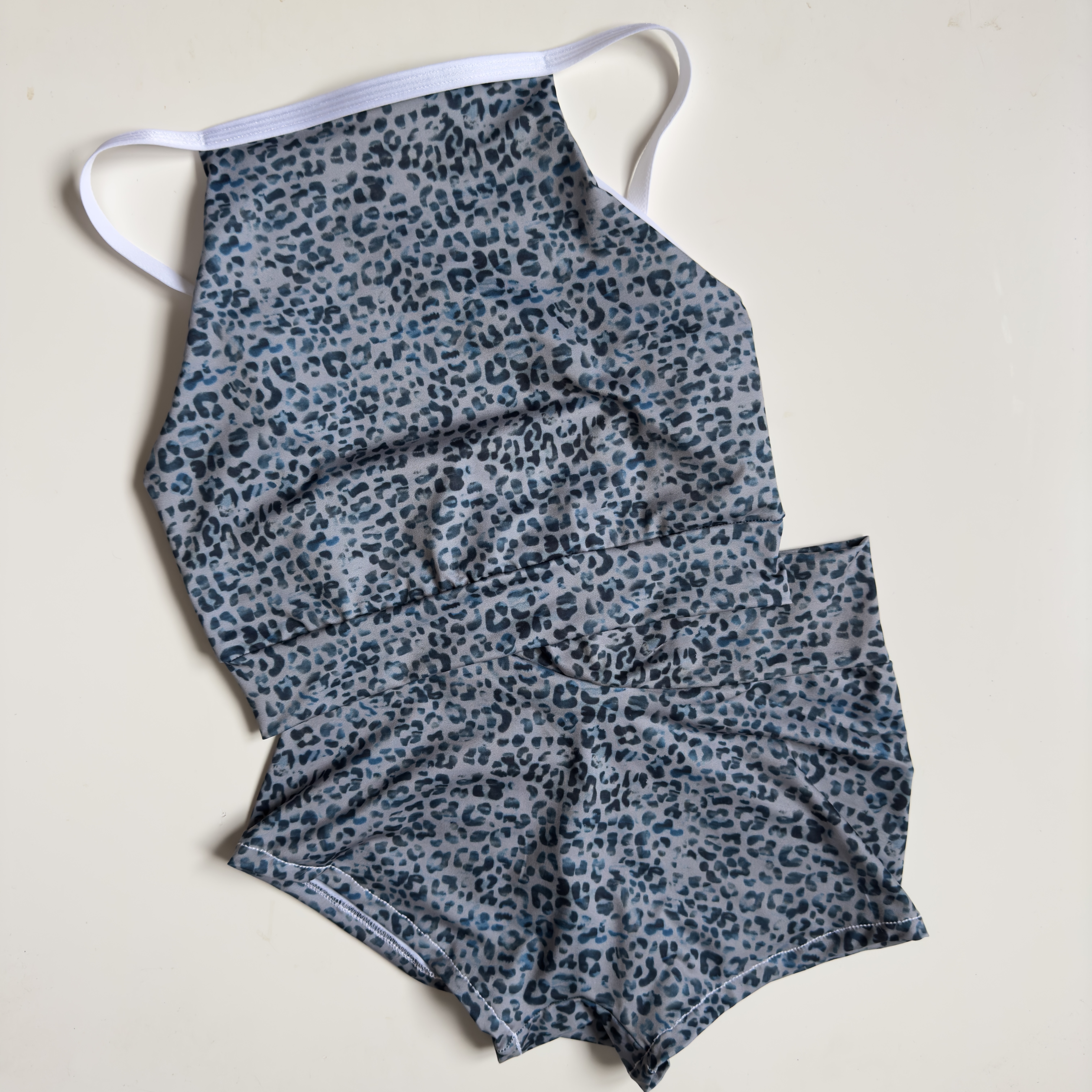 Top Blue Leopard