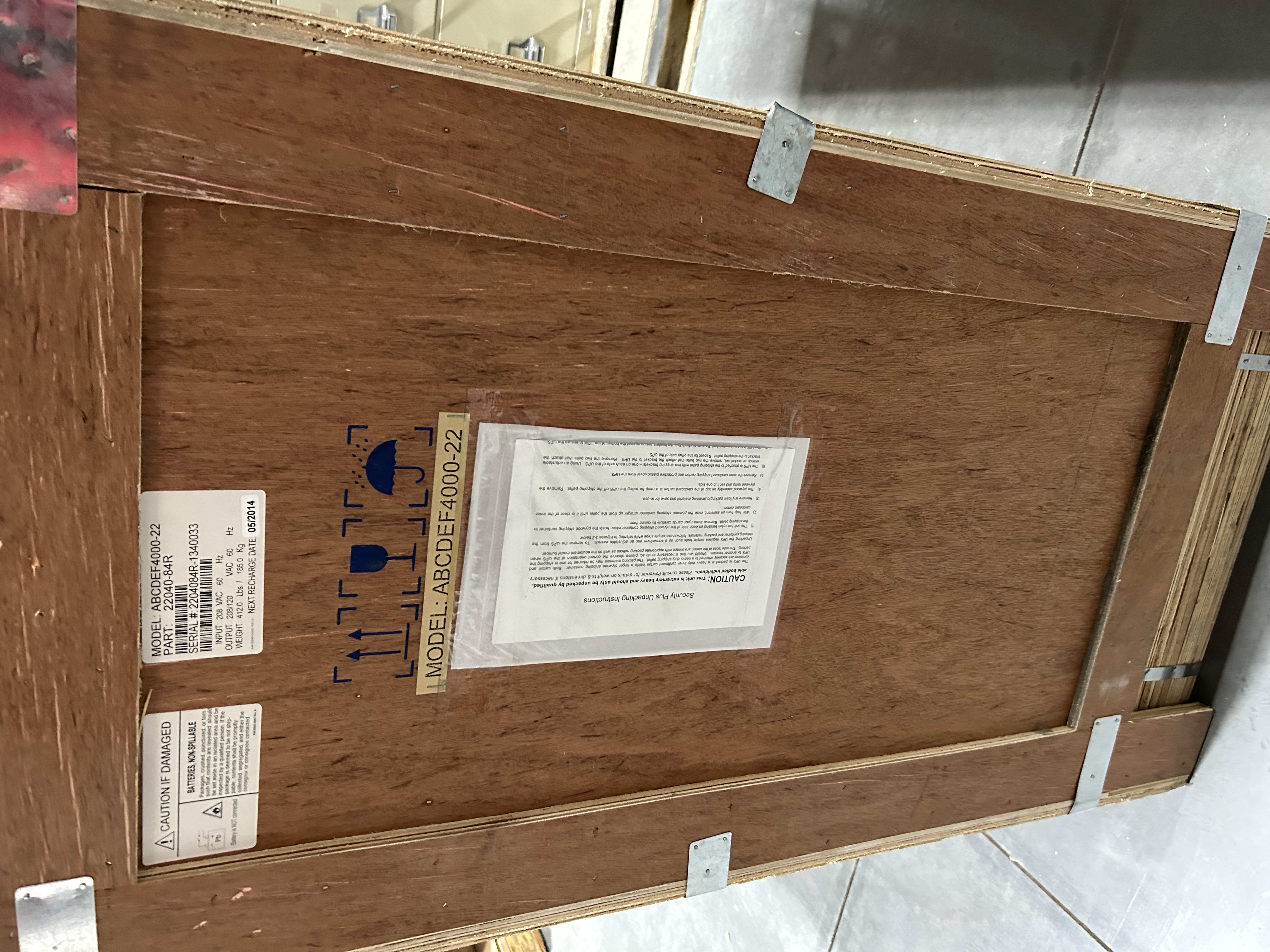 Powervar - Security Plus Model: ABCDEF4000-22