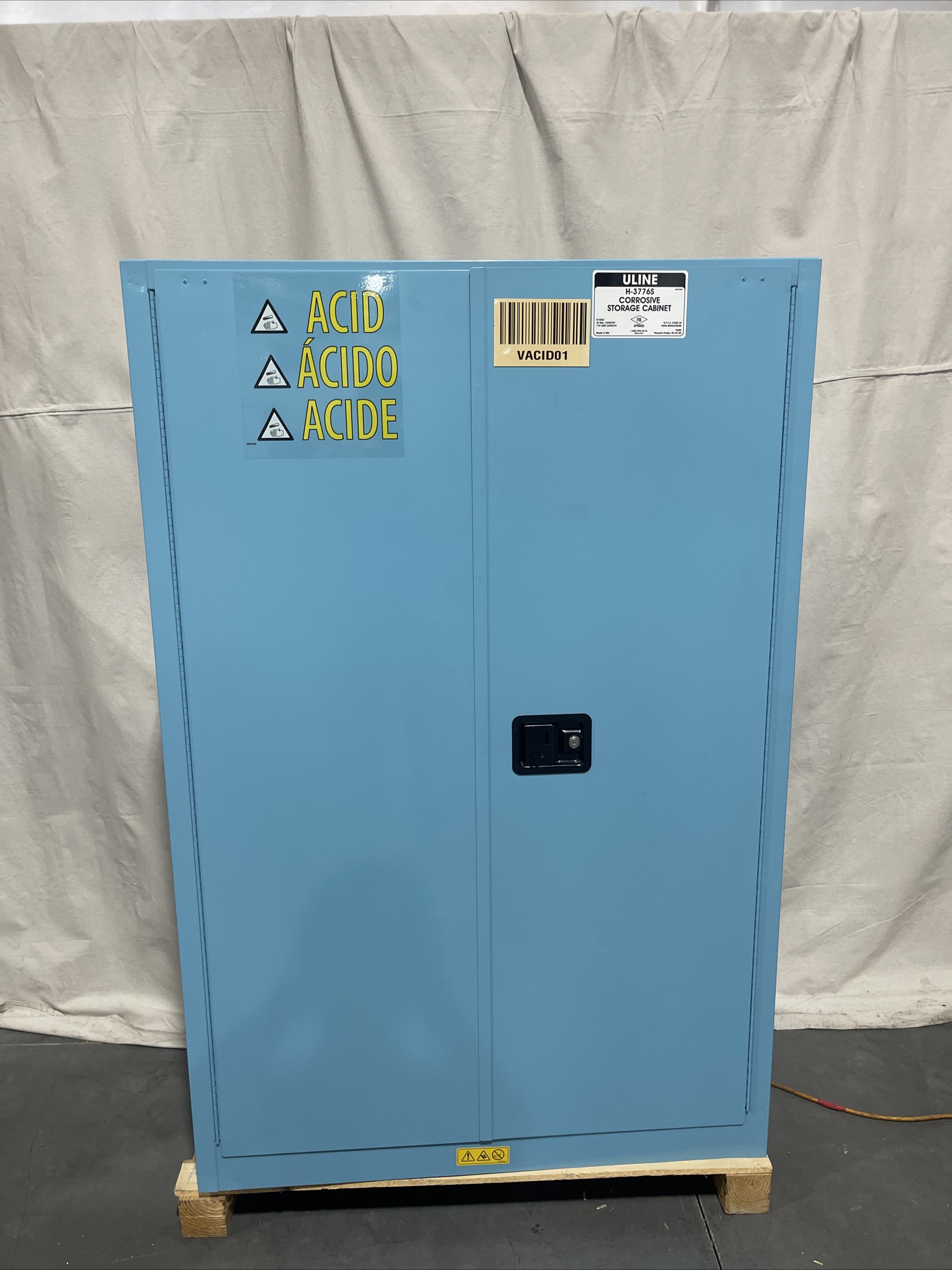 ULINE H-3776S Acid Corrosive Storage Cabinet 