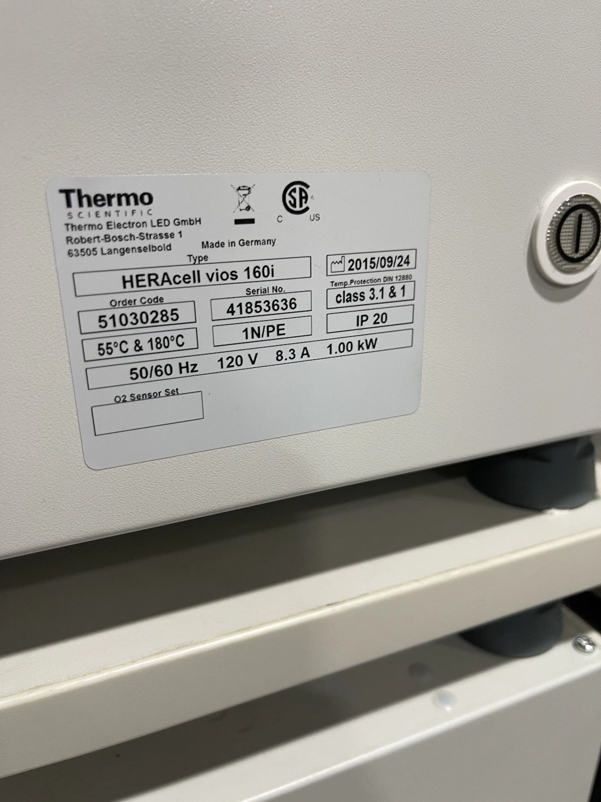 Share Thermo Heracell™ VIOS 160i CO2 Incubator, 165 L, Stainless Steel