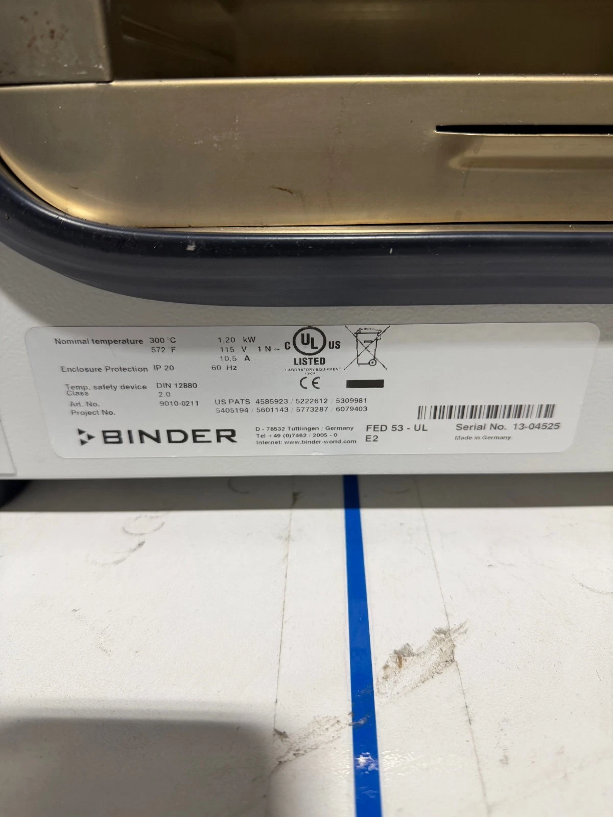 Share Binder FED 53 Forced Air Oven TESTED with Warranty