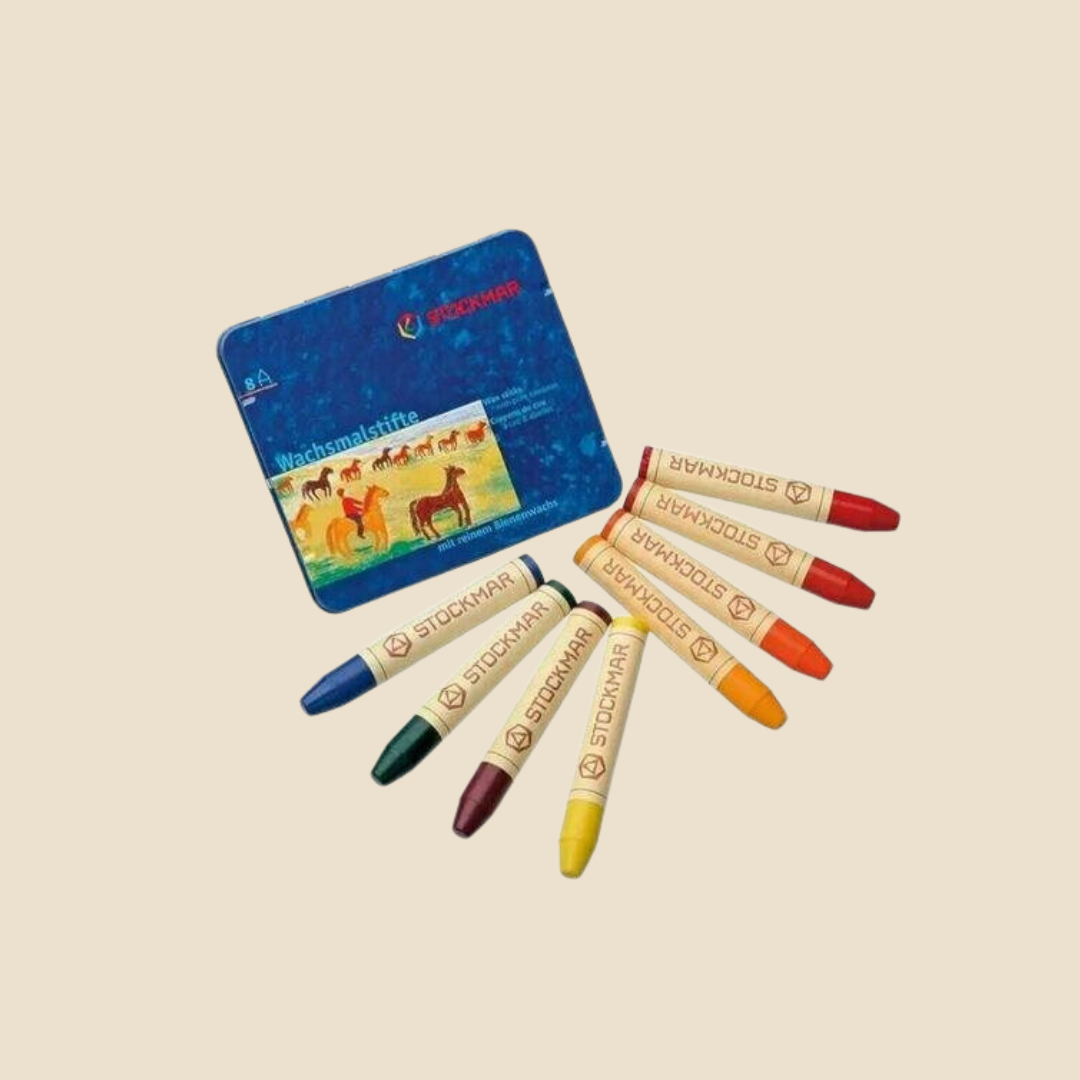 Vaško kreidelės STOCKMAR, pailgos, 8 vnt.