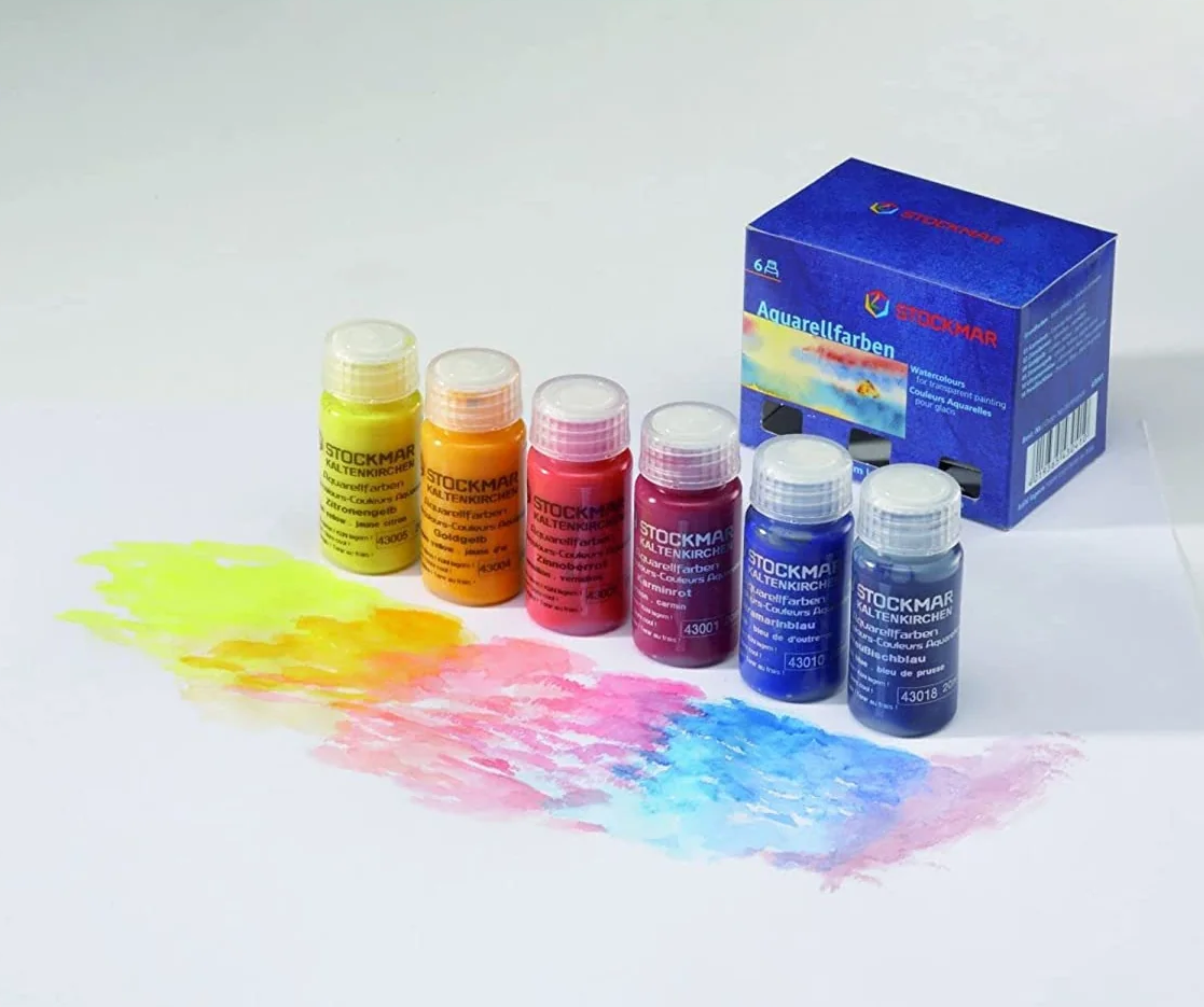 Akvarelinių dažų rinkinys, 6 spalvos