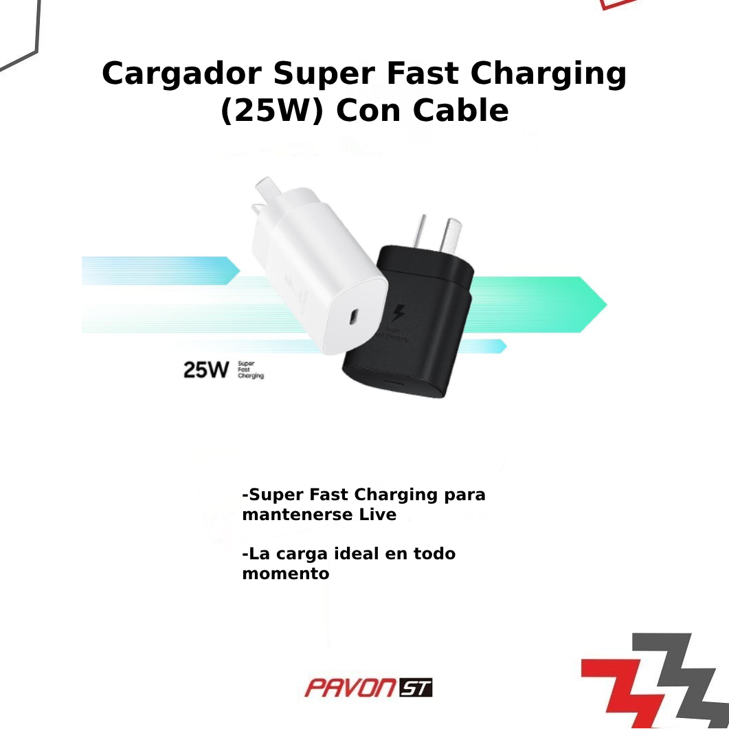 Cargador de pared Samsung Ultra Fast USB-C to USB-C 25W 