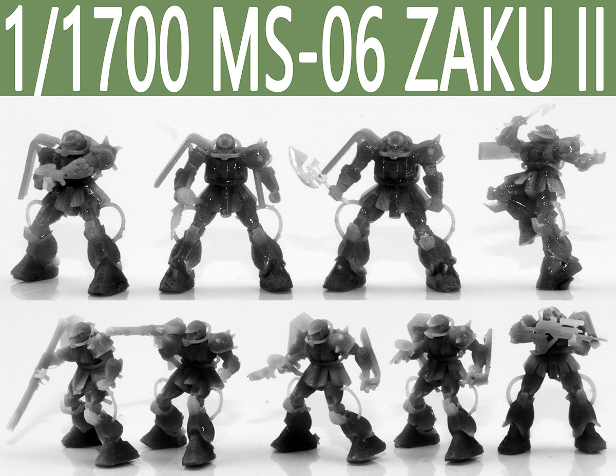 【保存版】 モビルスーツ ジオン軍 1/1700 MS-06 レジンキット II ザク 機動戦士ガンダム