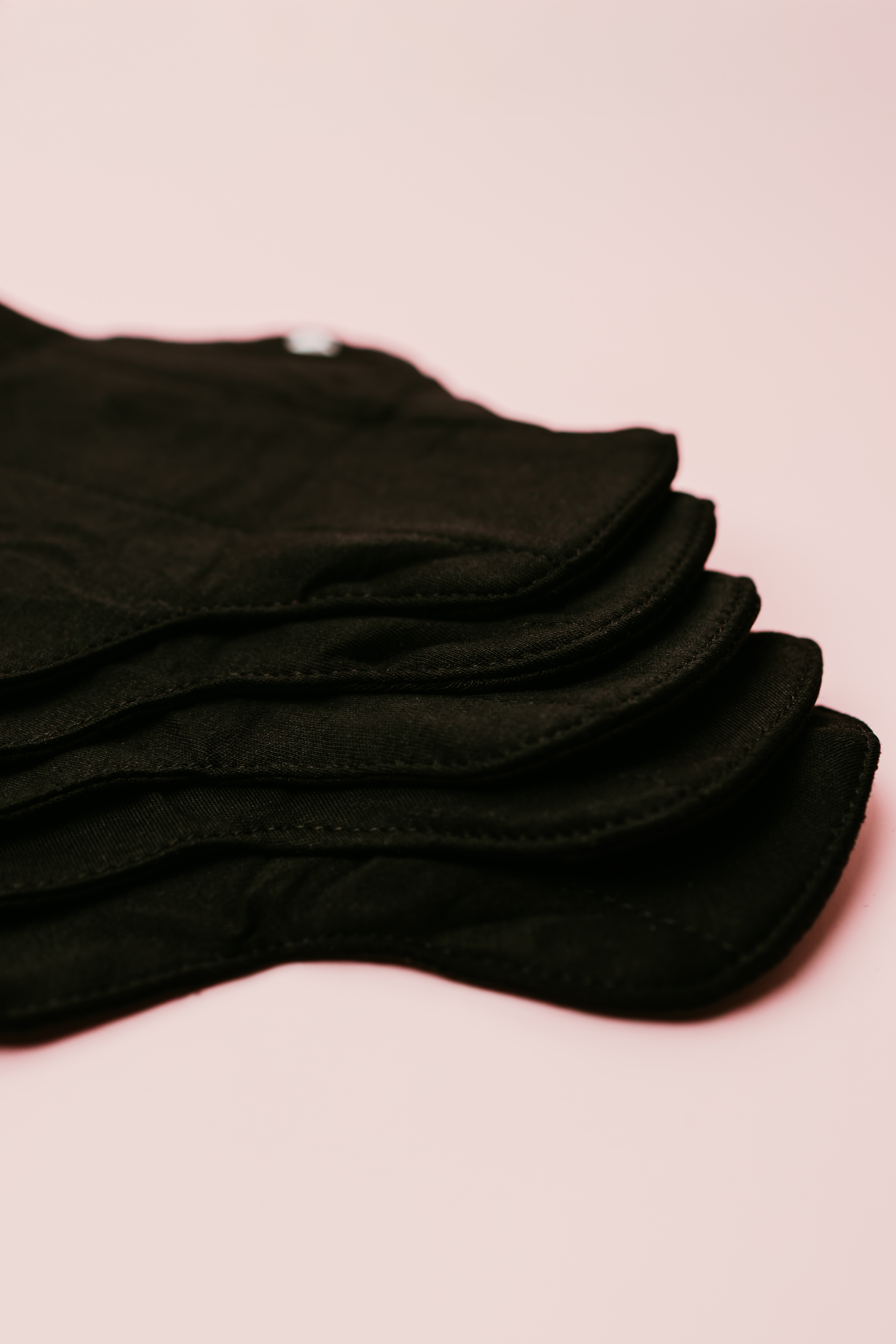 Contigo Black Panty Liners- Reusables 100% Organic Cotton