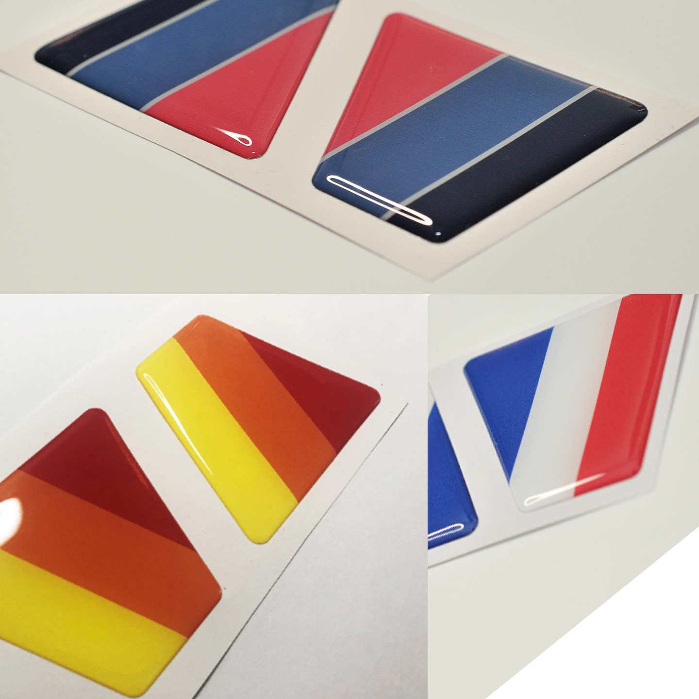 2pcs x LEER sticker (56x48 mm) #61248 Truck Cap domed decal badge accessory