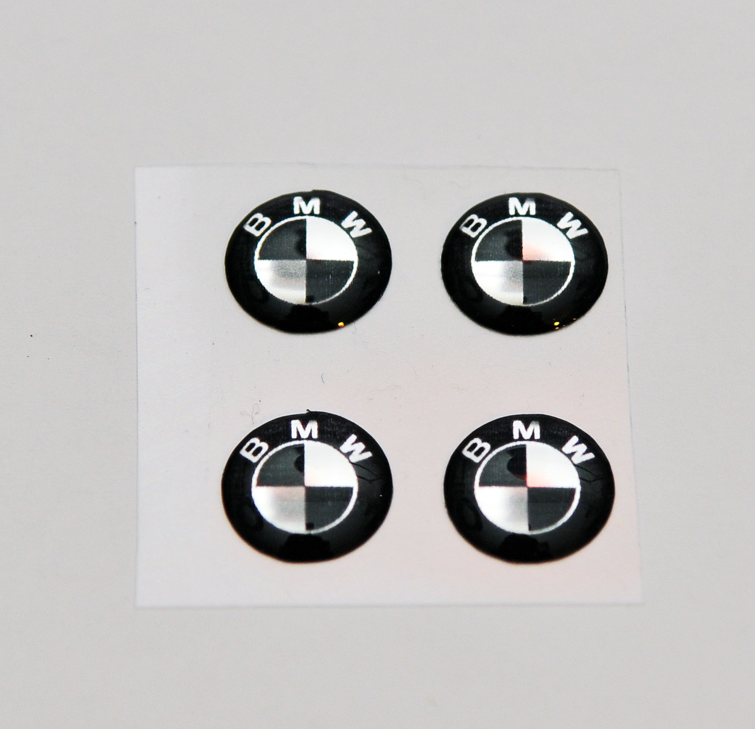 4 pcs x BMW key fob stickers (diameters 10 mm or 11 mm)