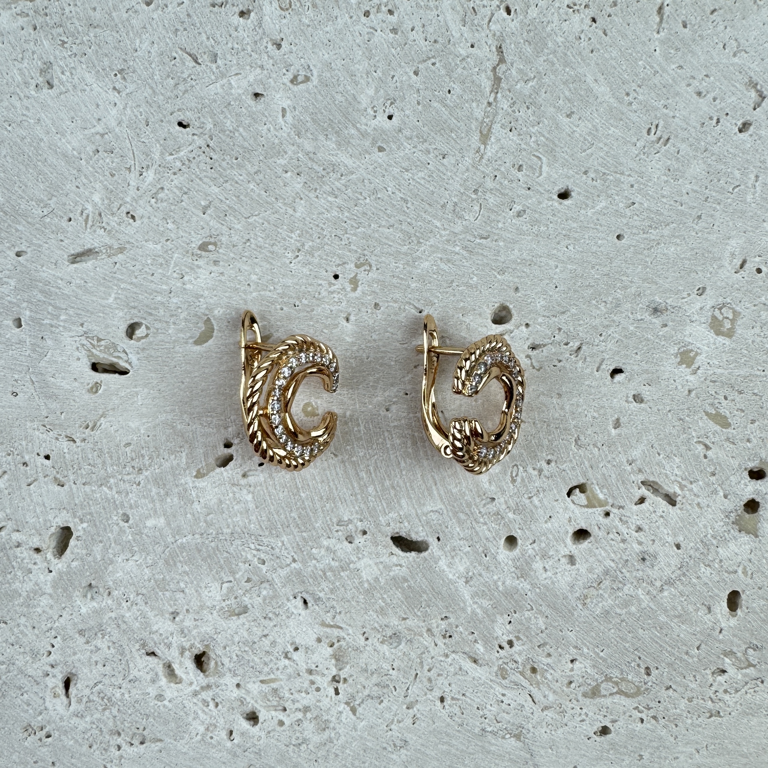 Auskarai Tylos Žiedai