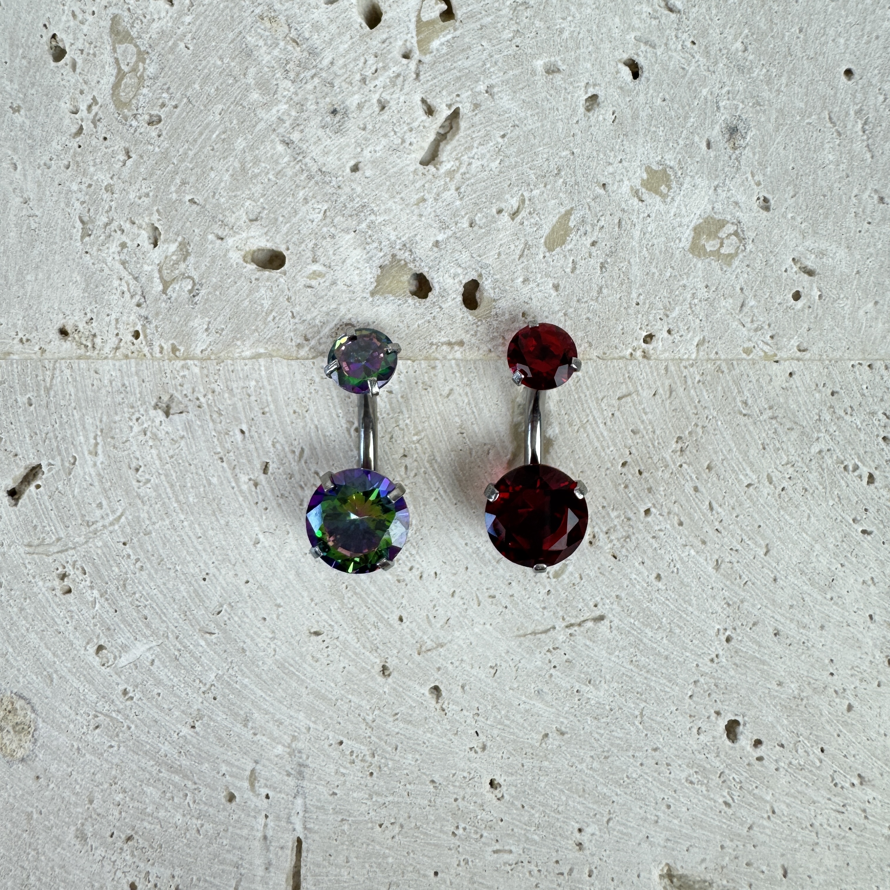 Bambos auskaras Clear Glow