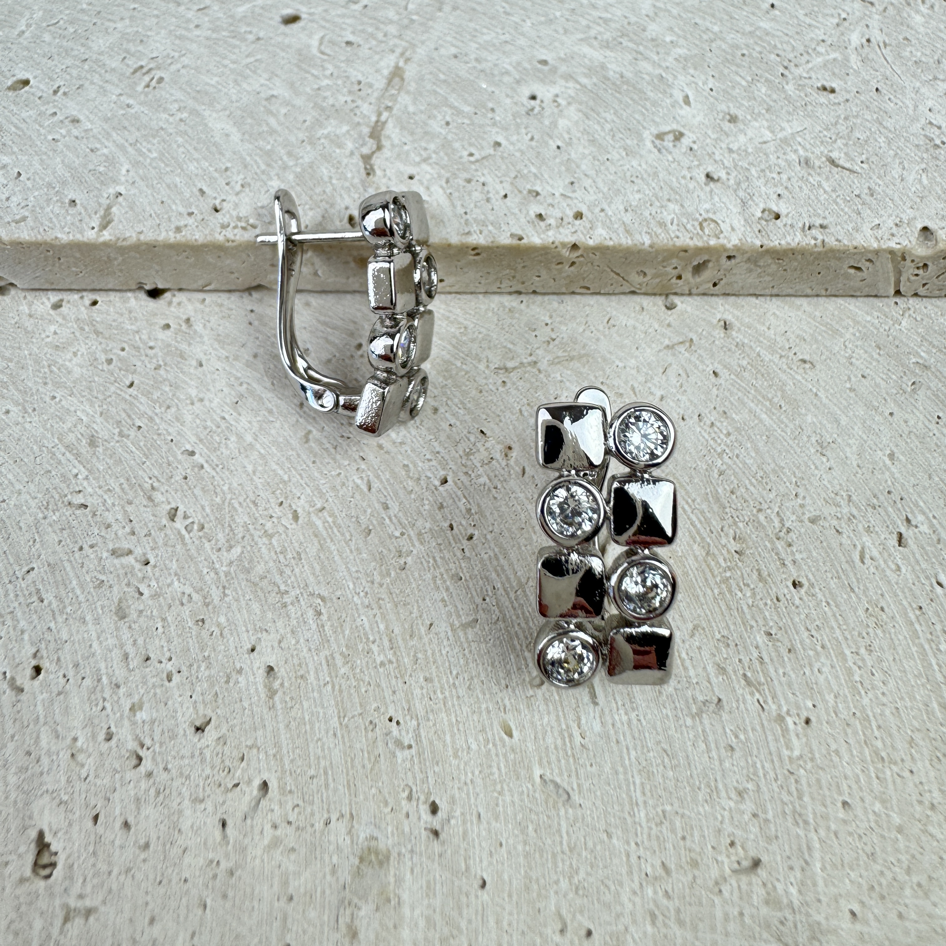 Auskarai Clear Spark