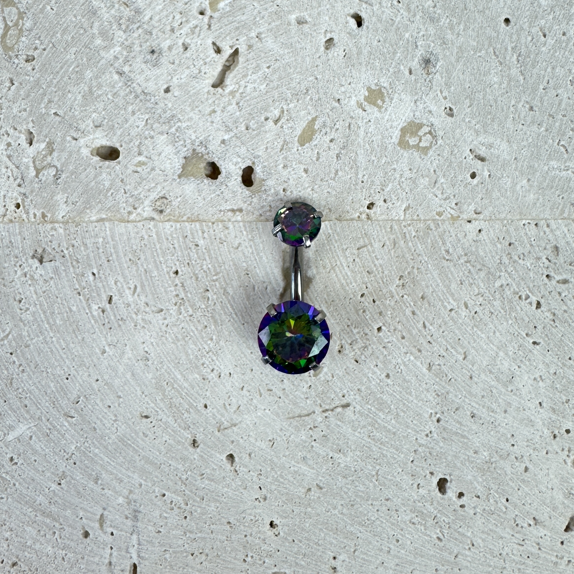 Bambos auskaras Clear Glow