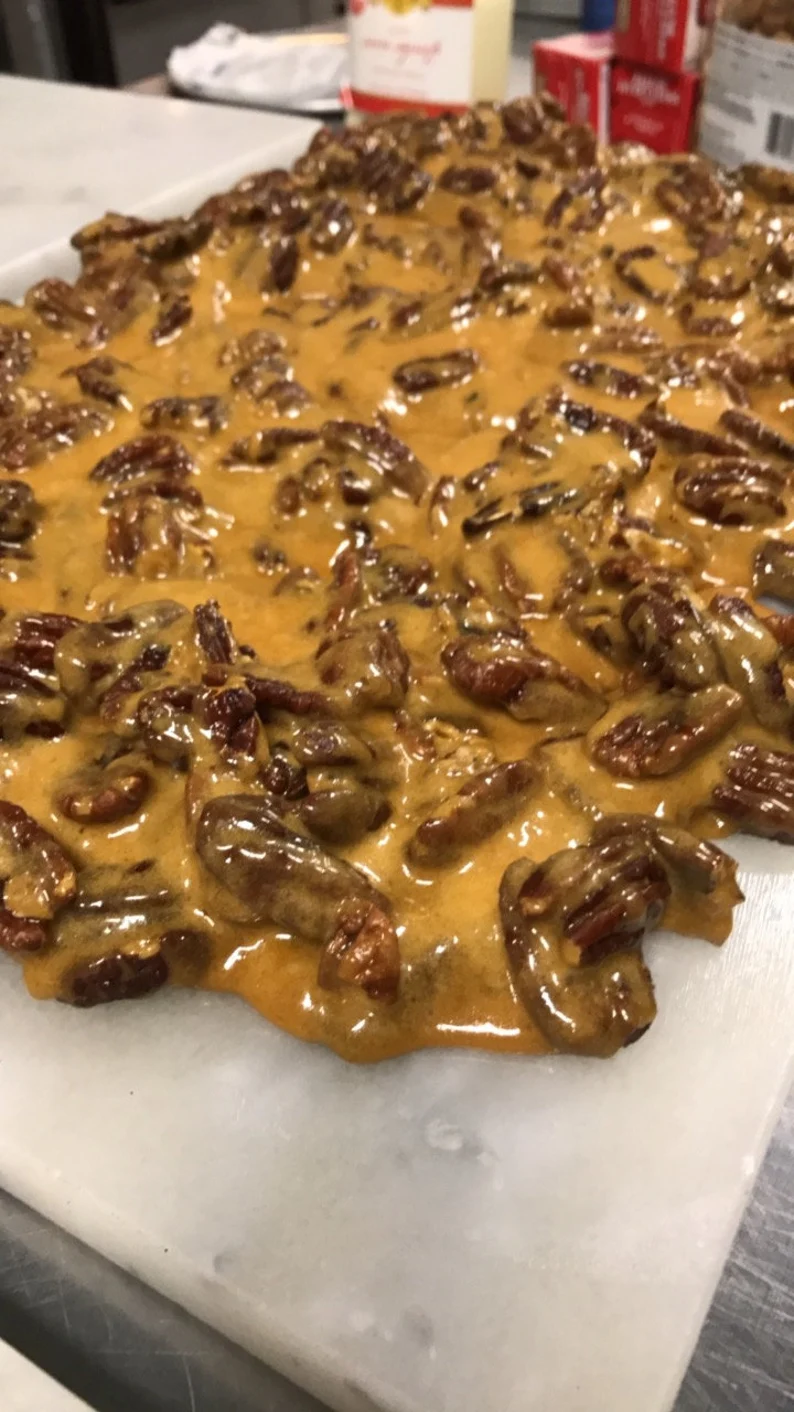 Salted Caramel Pecan Brittle