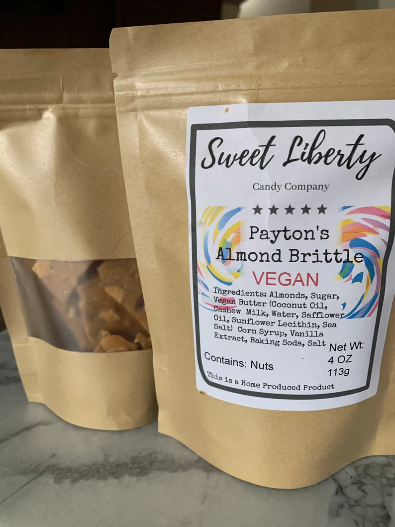 Payton’s Almond Brittle Vegan