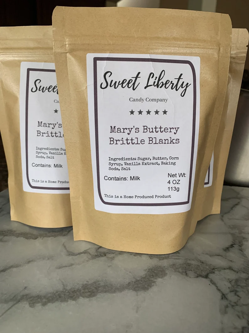 Mary's Buttery Brittle Blanks
