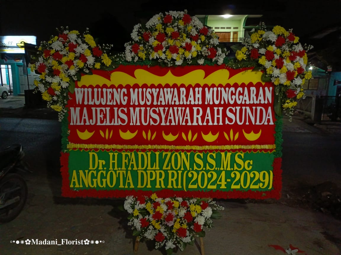 bunga papan selamat sukses dirgahayu opening