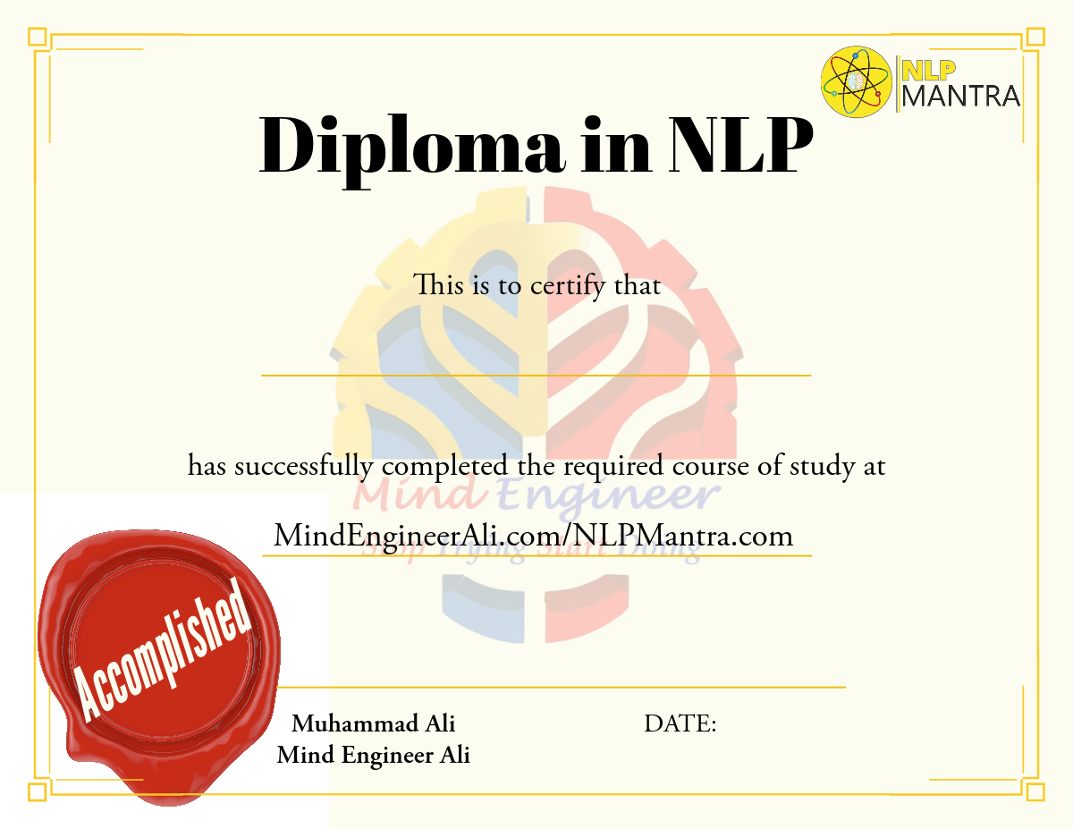 Diploma in NLP - Pakistani Residents