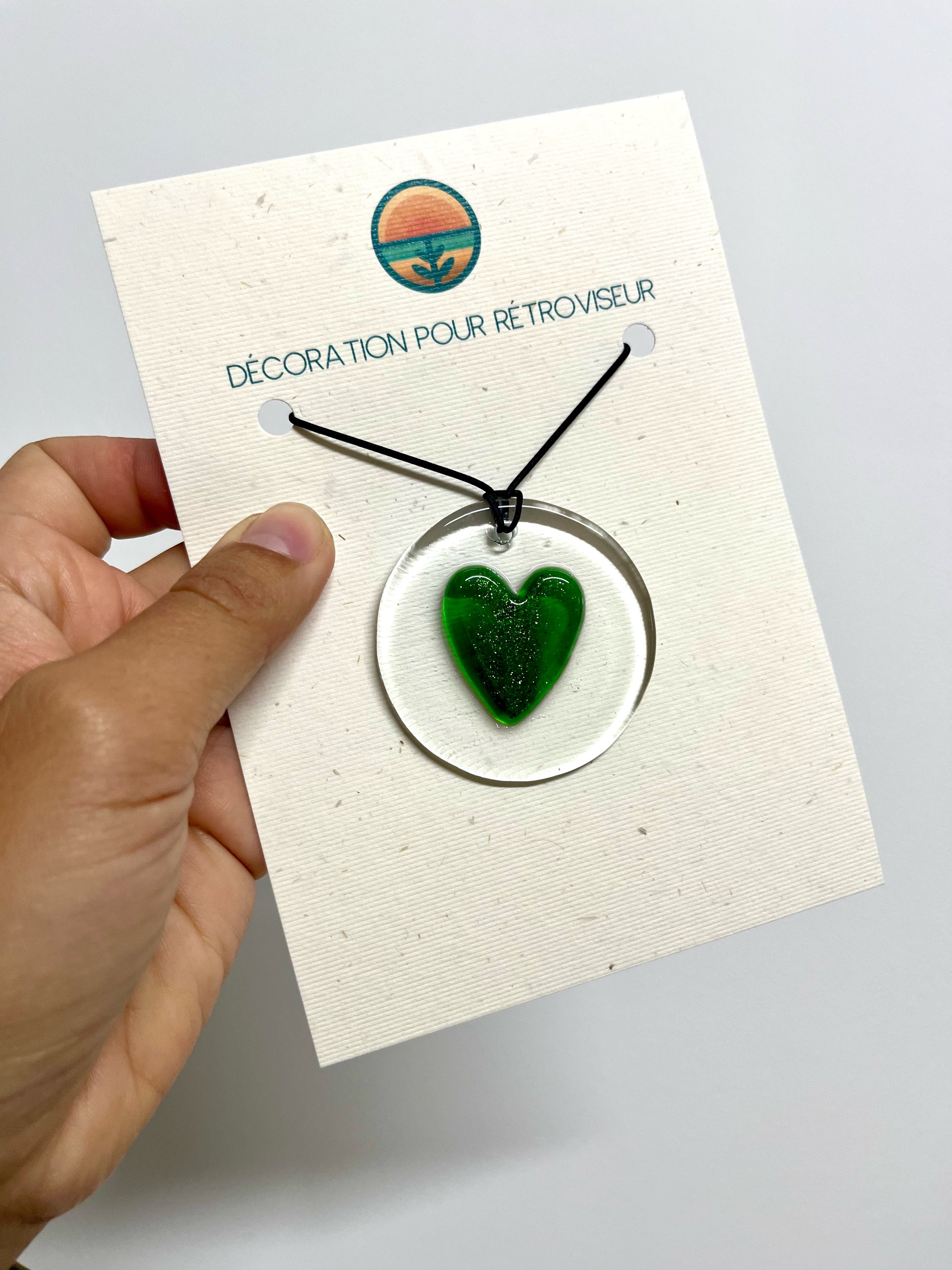 Décoration de rétroviseur - Coeur