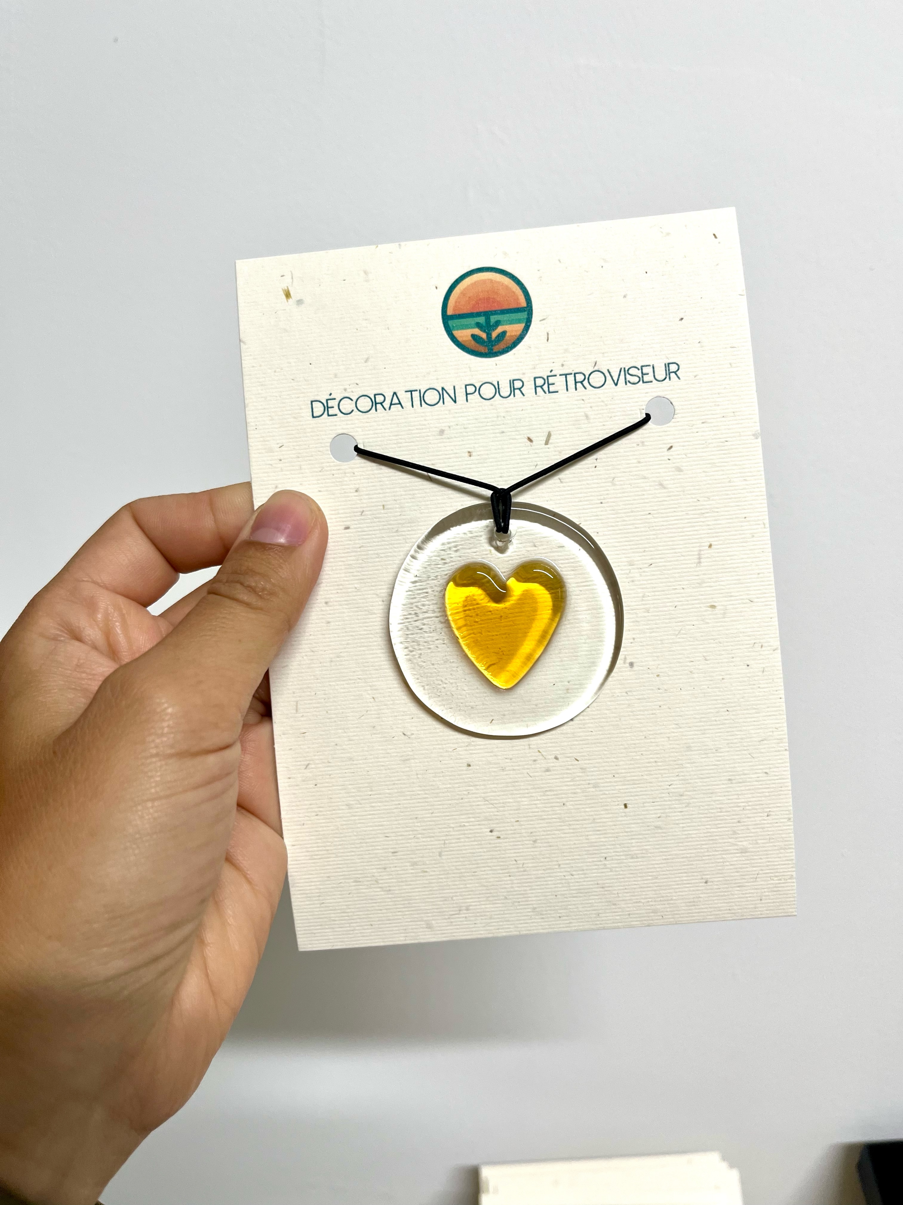 Décoration de rétroviseur - Coeur
