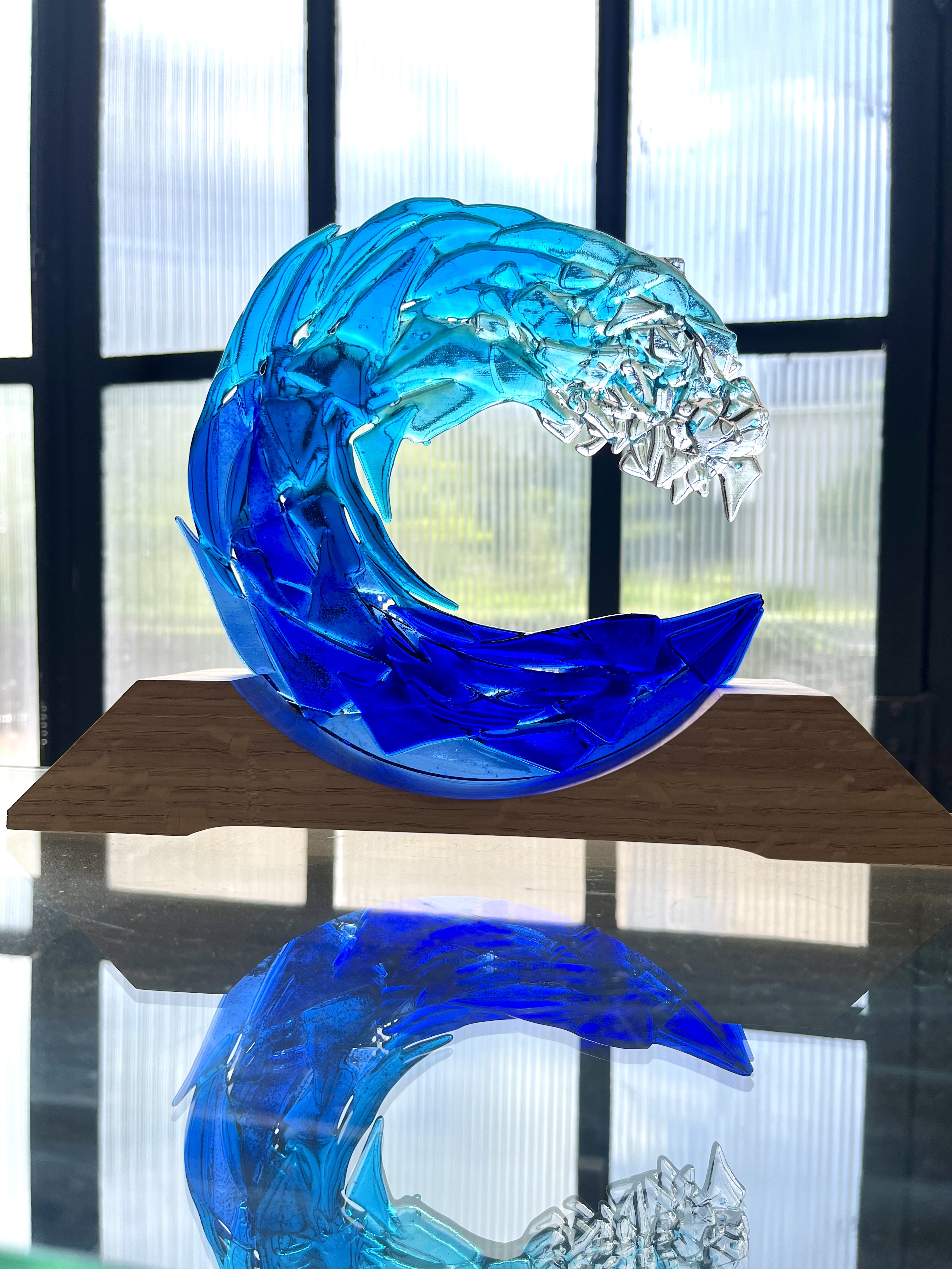 Vague en chutes de verre