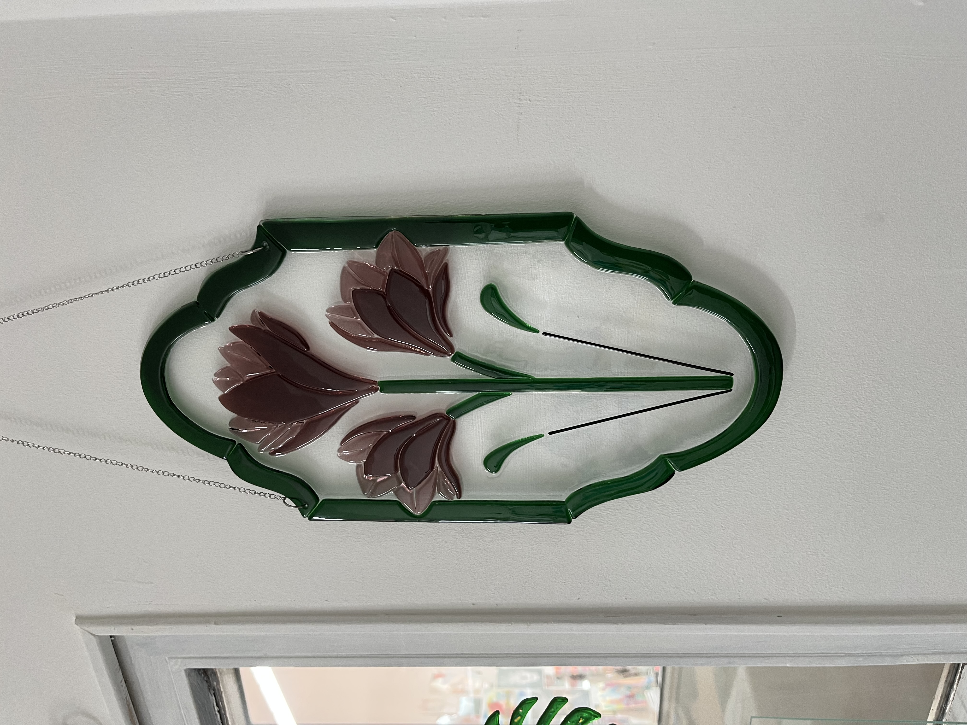 Décoration de fenêtre Art nouveau - Trois fleurs