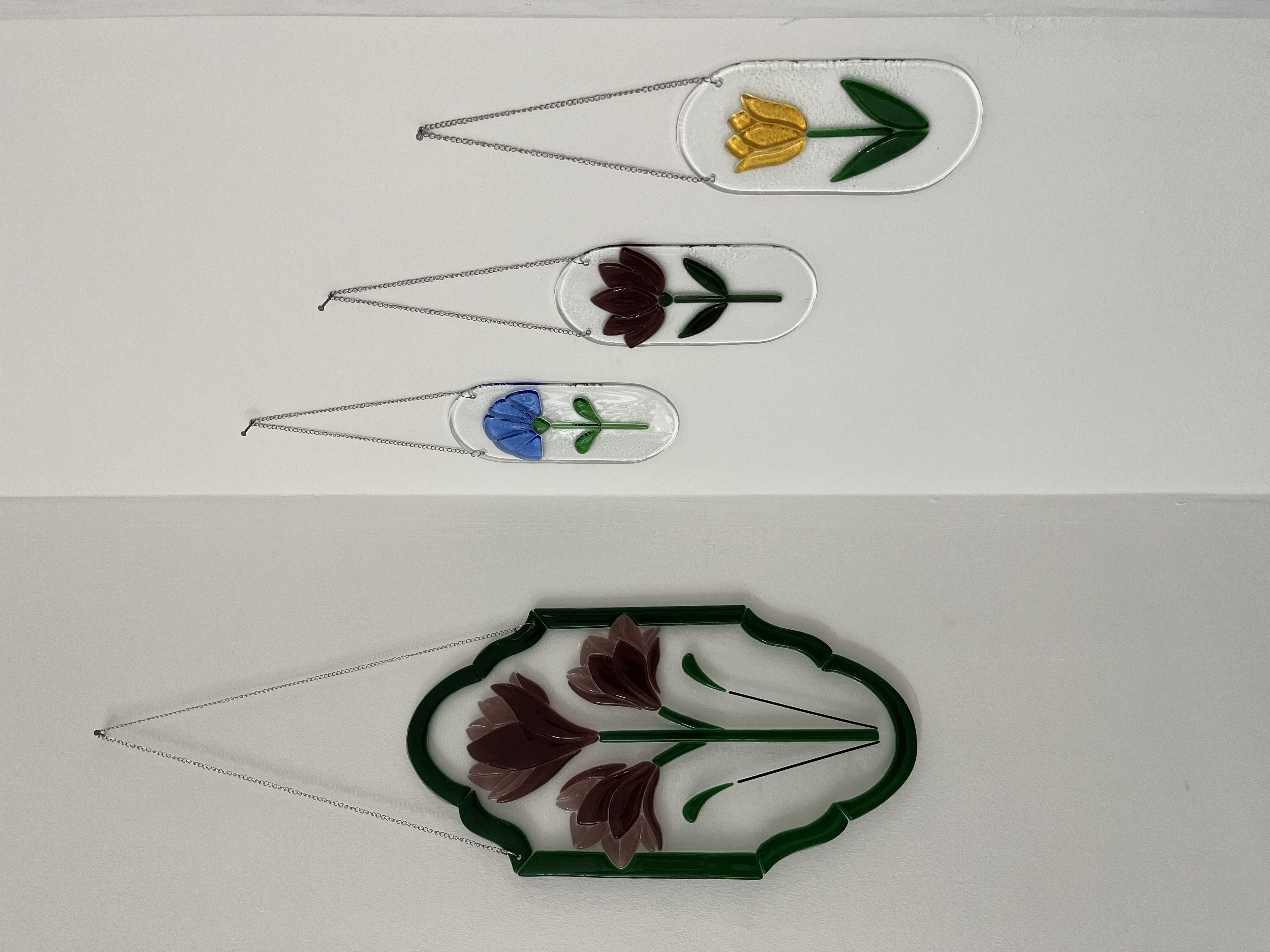 Décoration de fenêtre Art nouveau - Trois fleurs