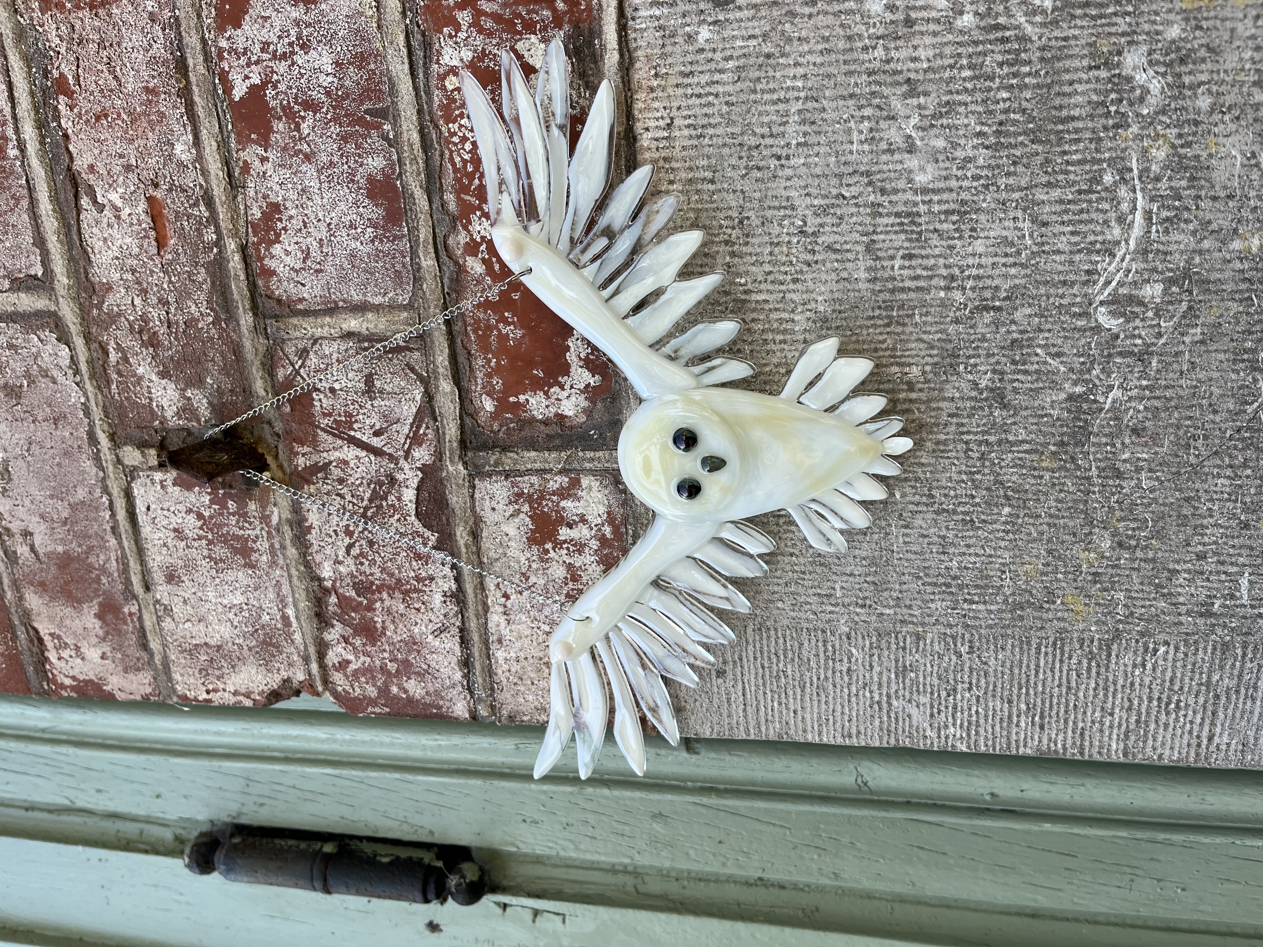 Chouette blanche à suspendre