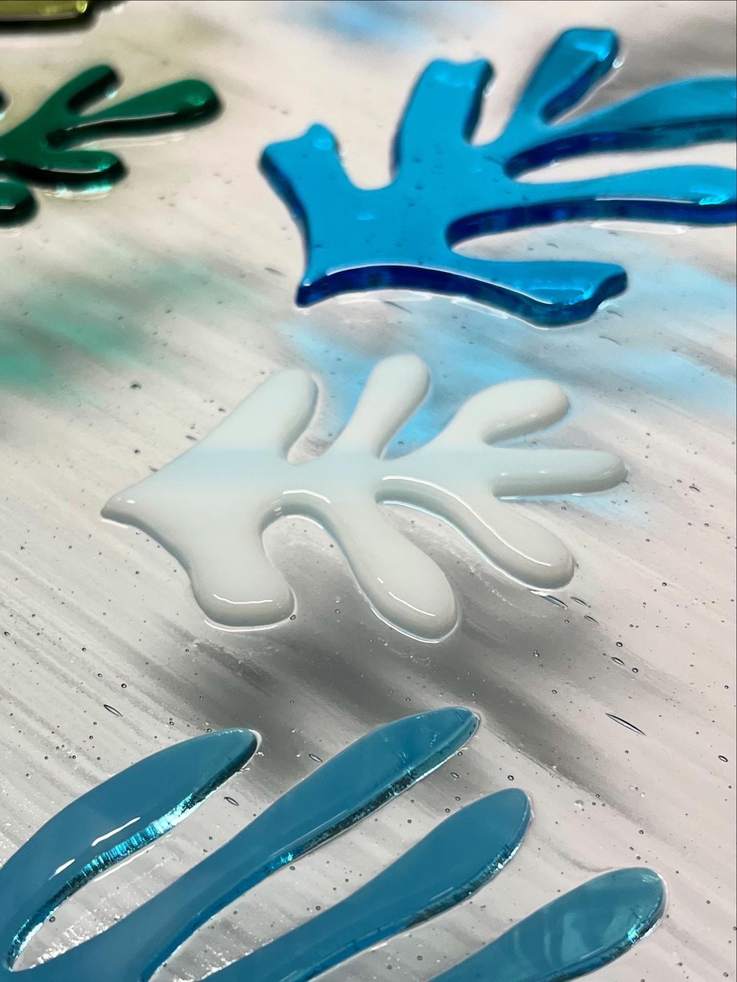 Tableau de verre - hommage à Matisse