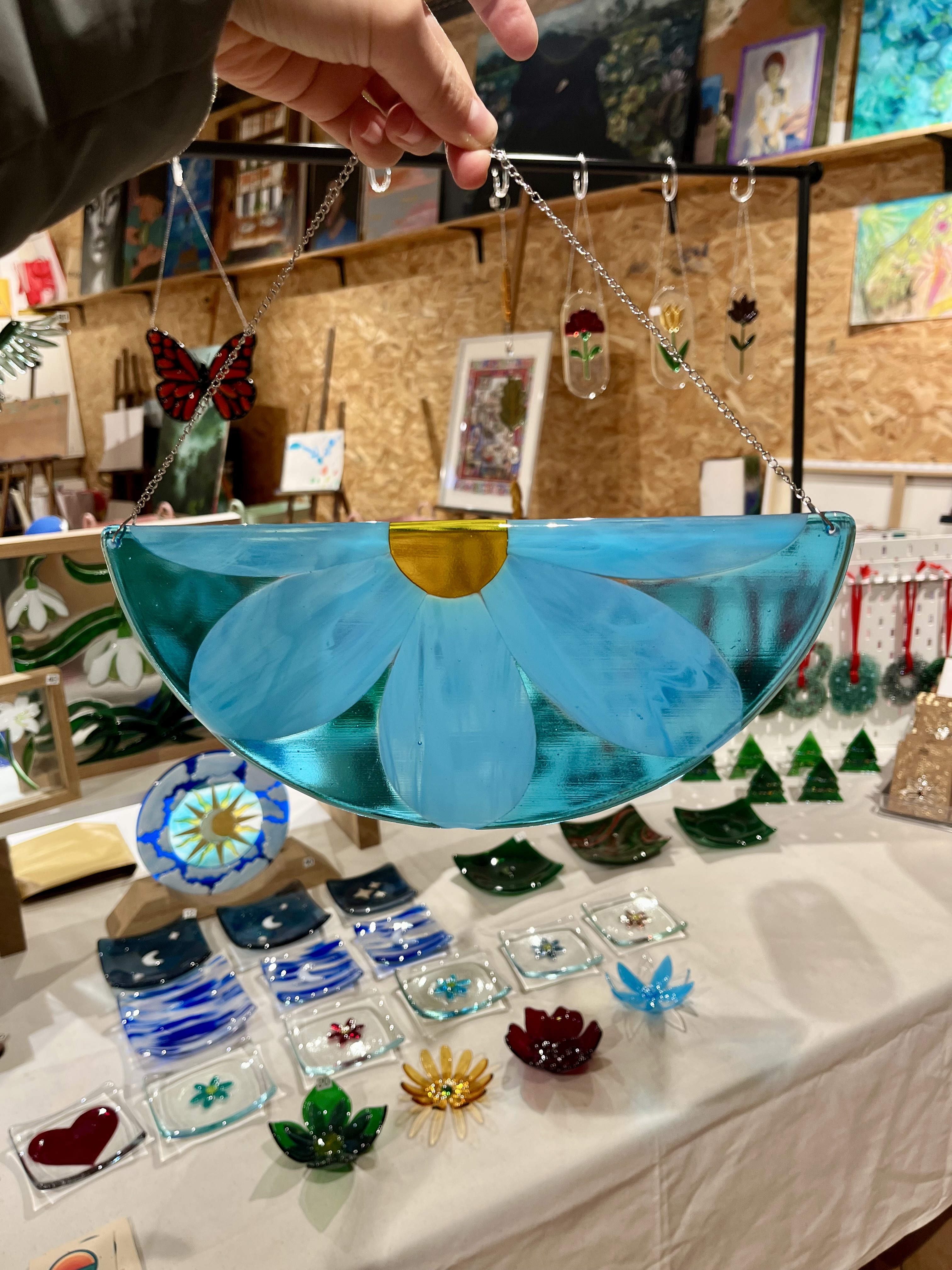 Fleur bleue - Arc de fenêtre 