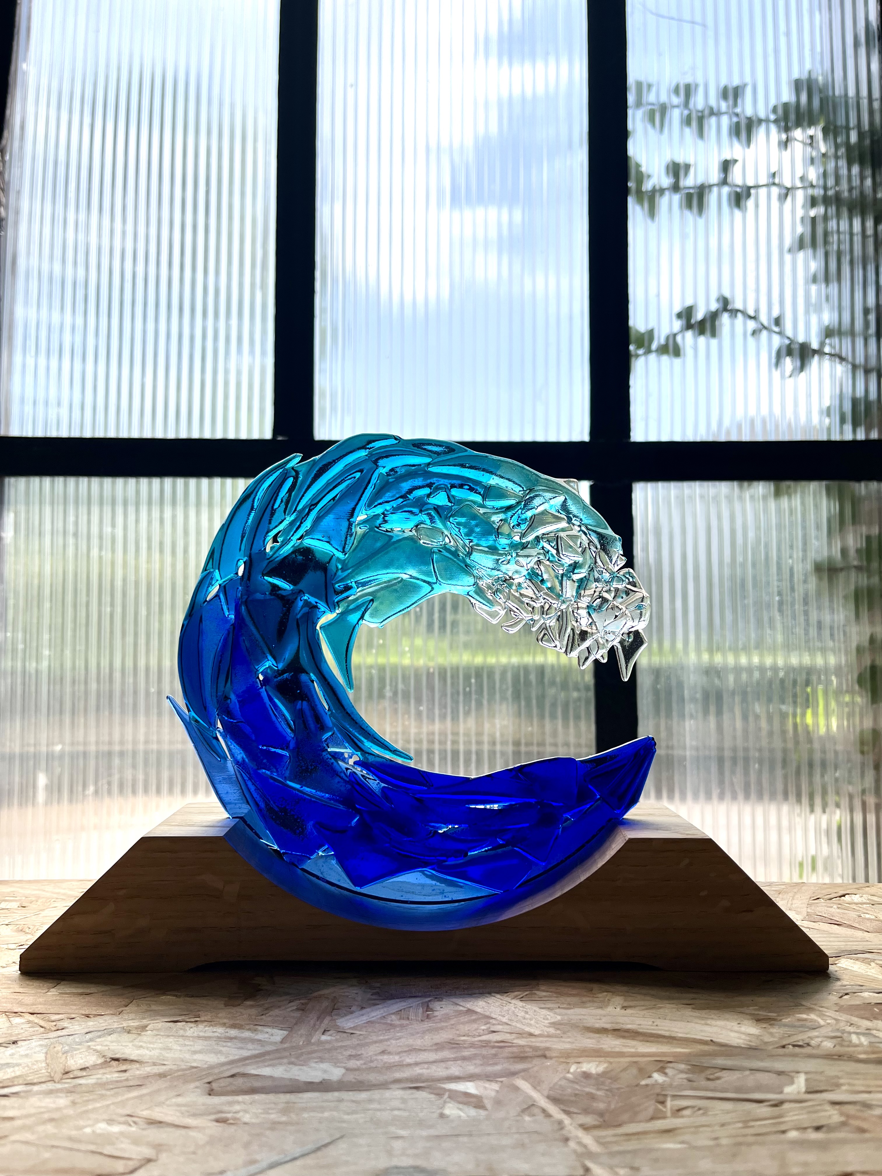 Vague en chutes de verre