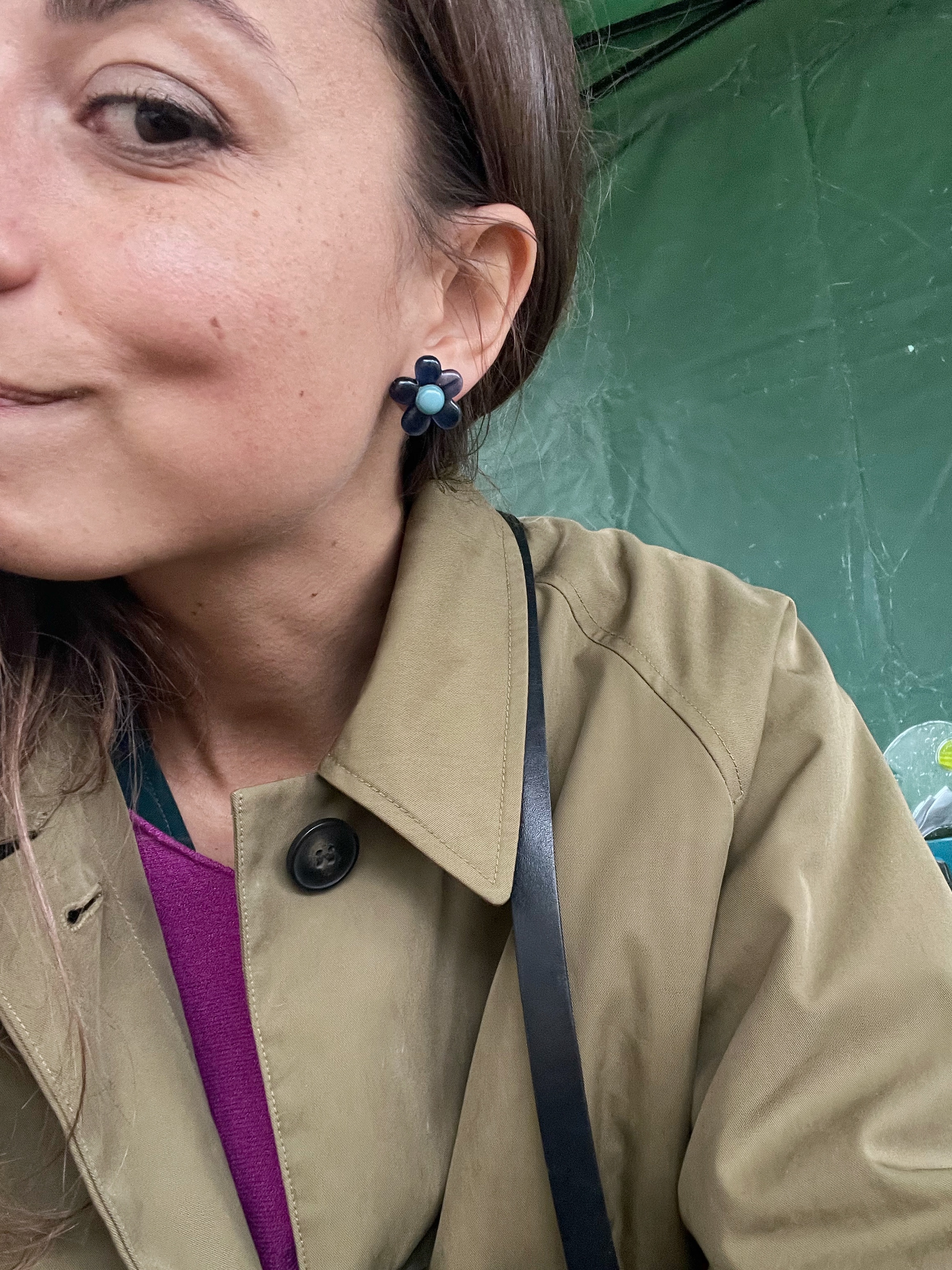 Boucles d'oreilles fleuries