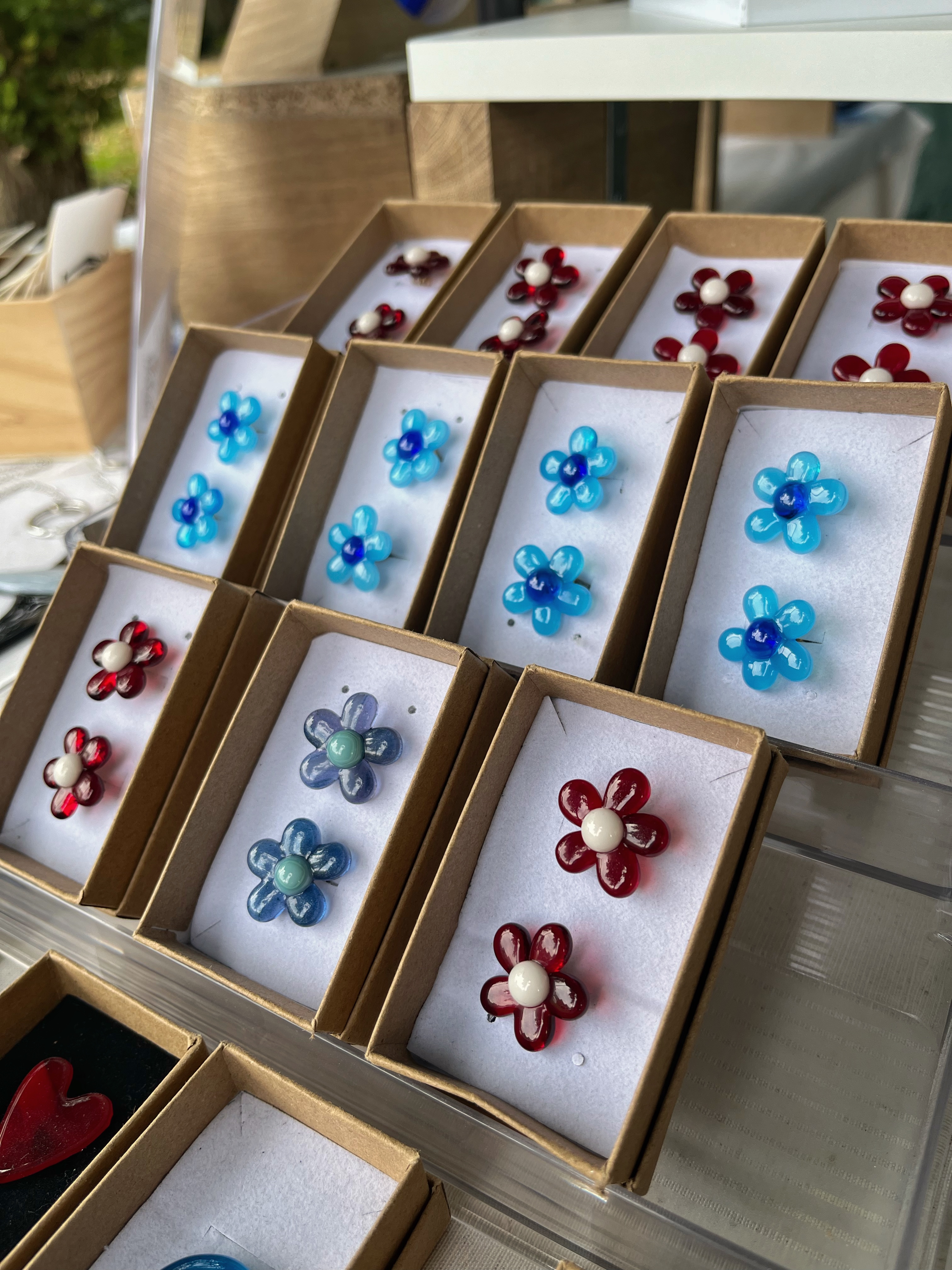 Boucles d'oreilles fleuries