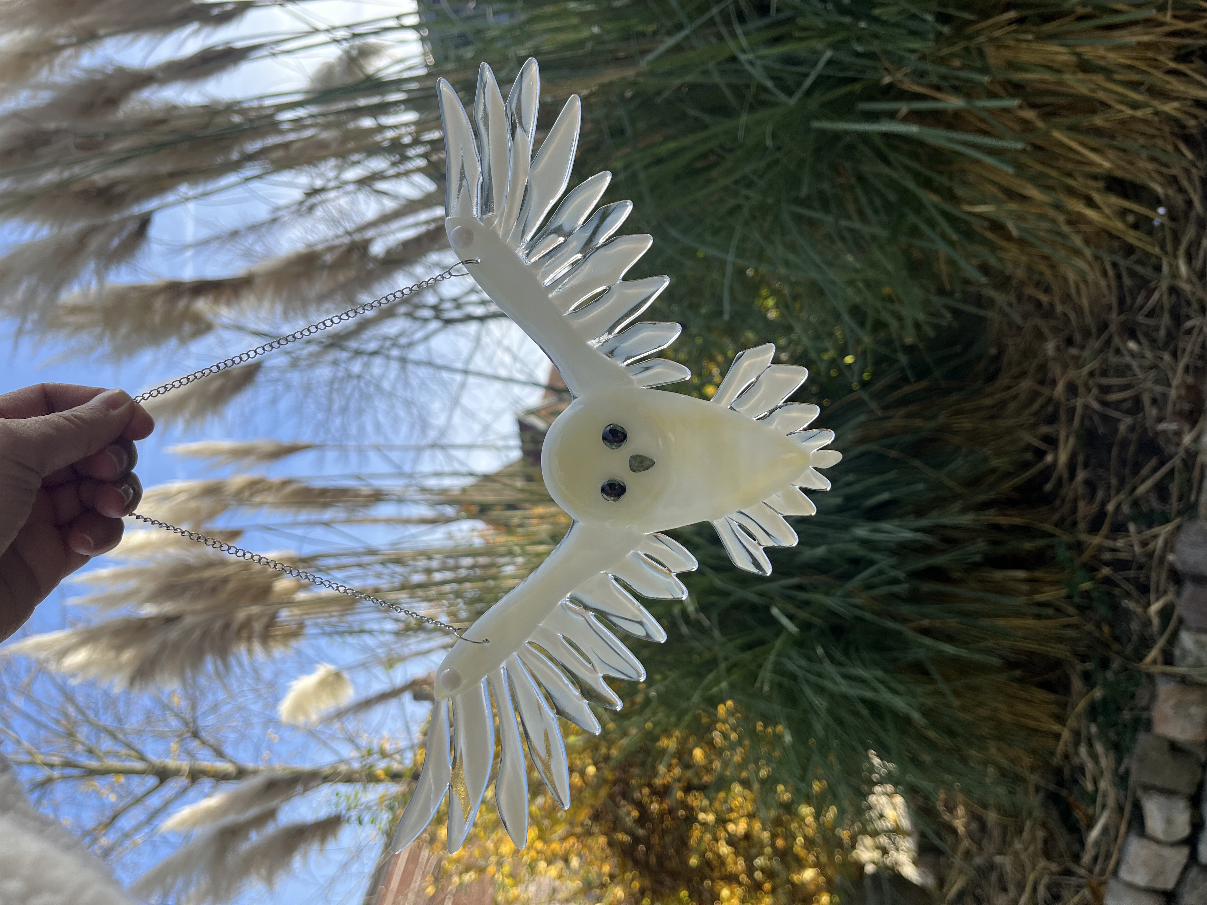 Chouette blanche à suspendre