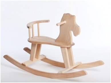 Medinis arkliukas - sūpuoklės (Natūralus)