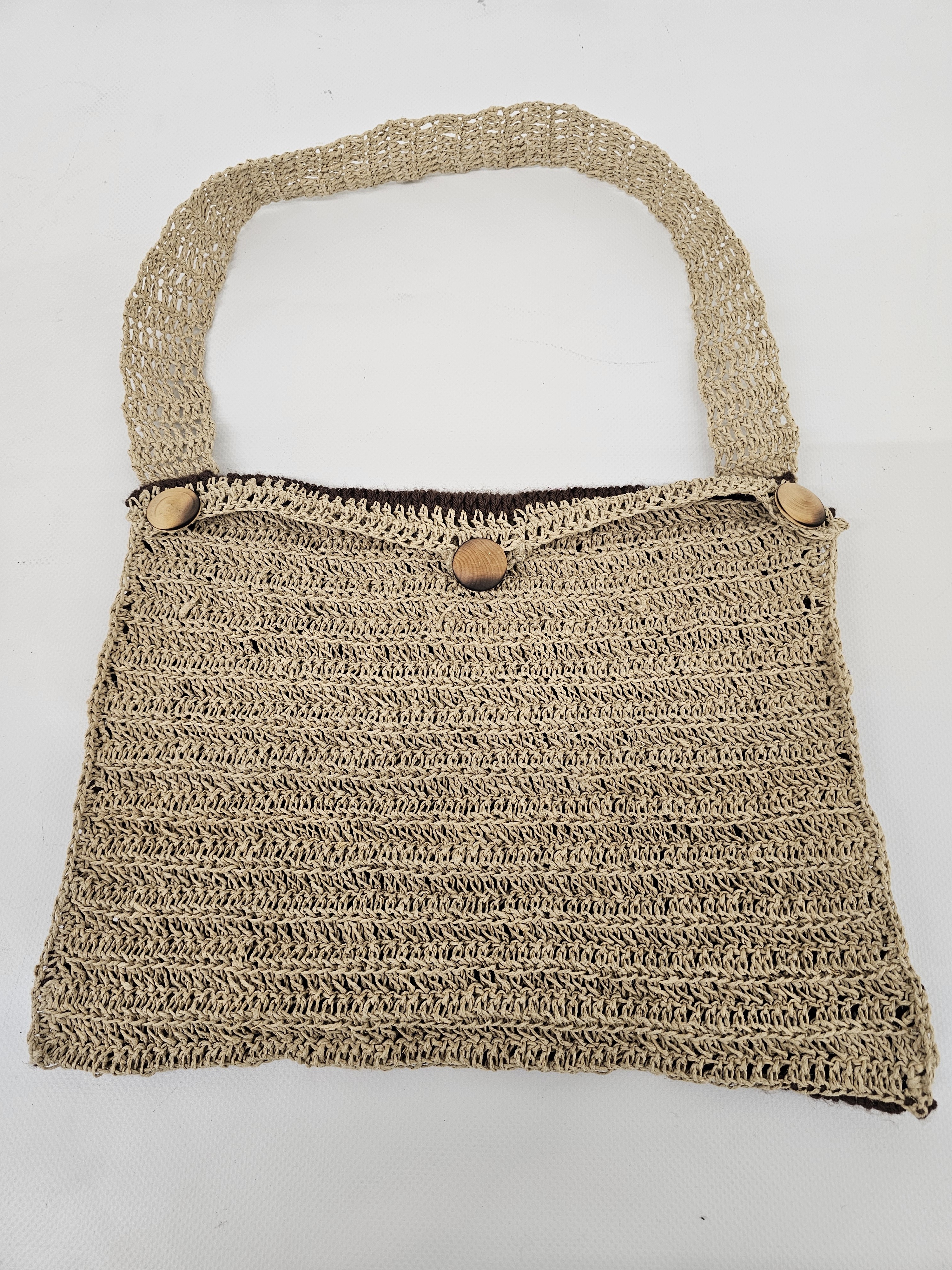 Sac tricot brun