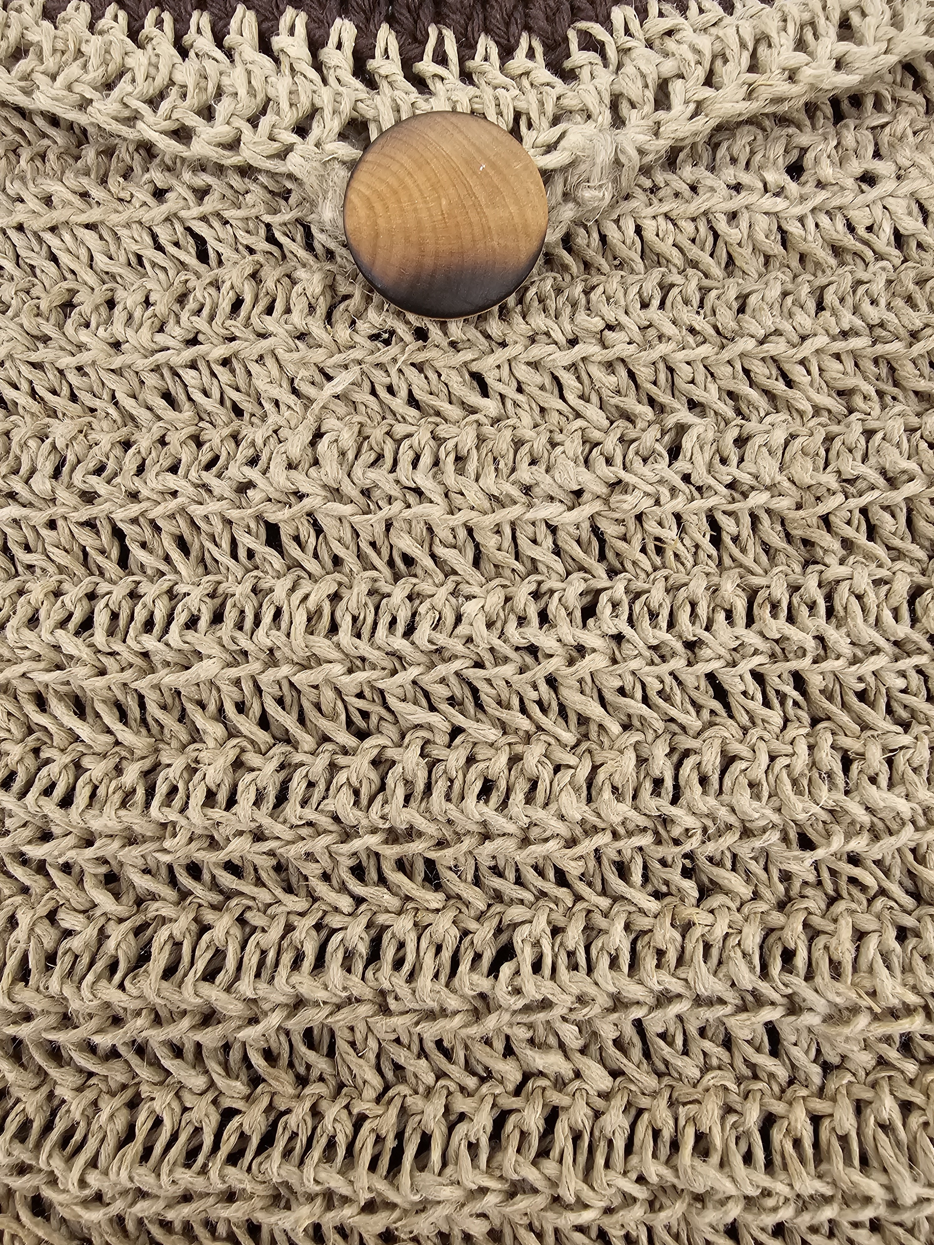 Sac tricot brun