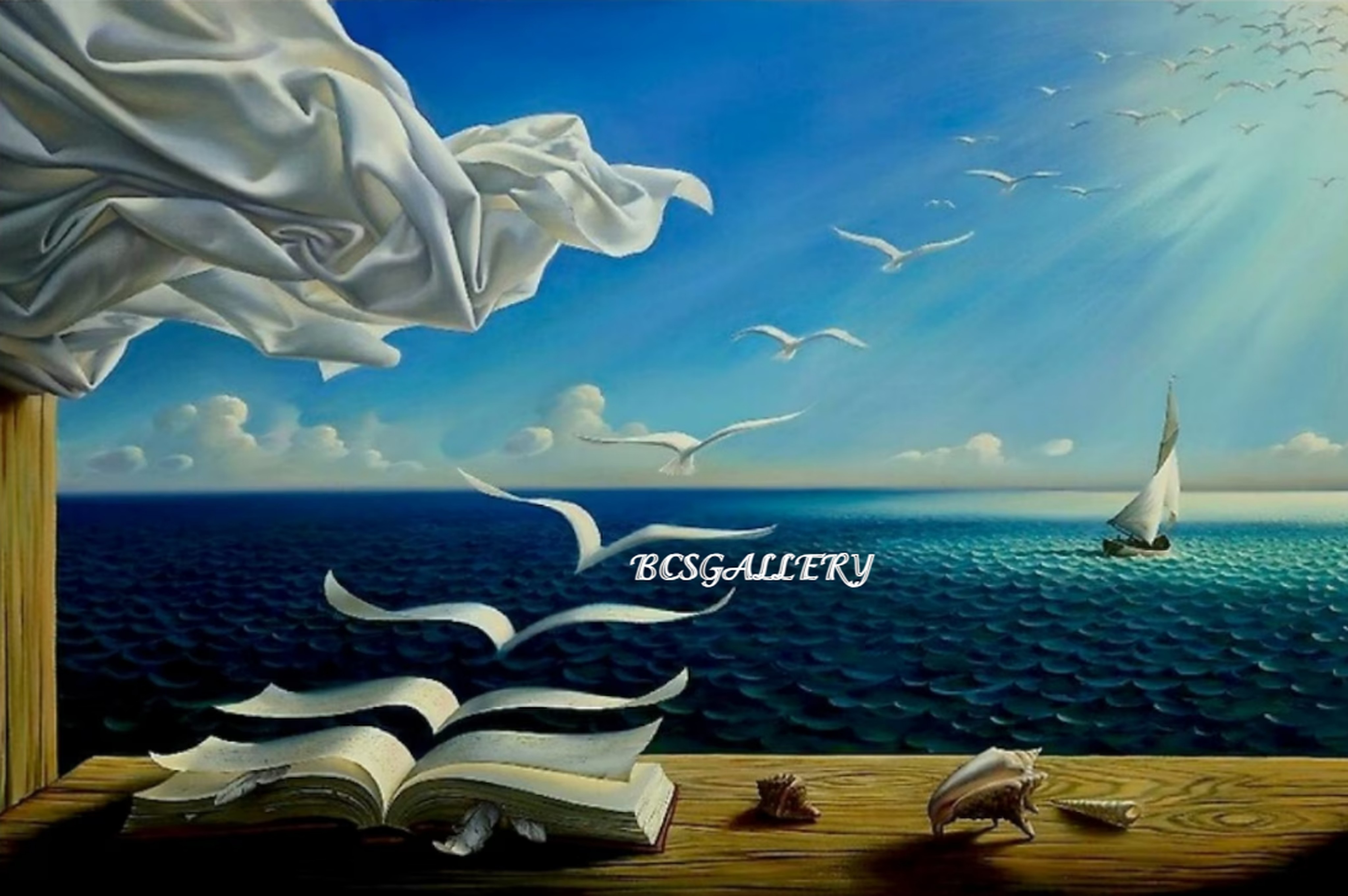 Book to Birds by Dali reproduction