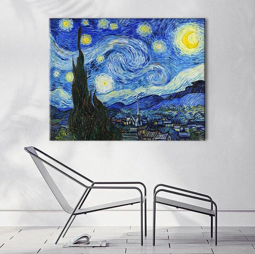 The Starry Night by Vincent Van Gogh Reproduction
