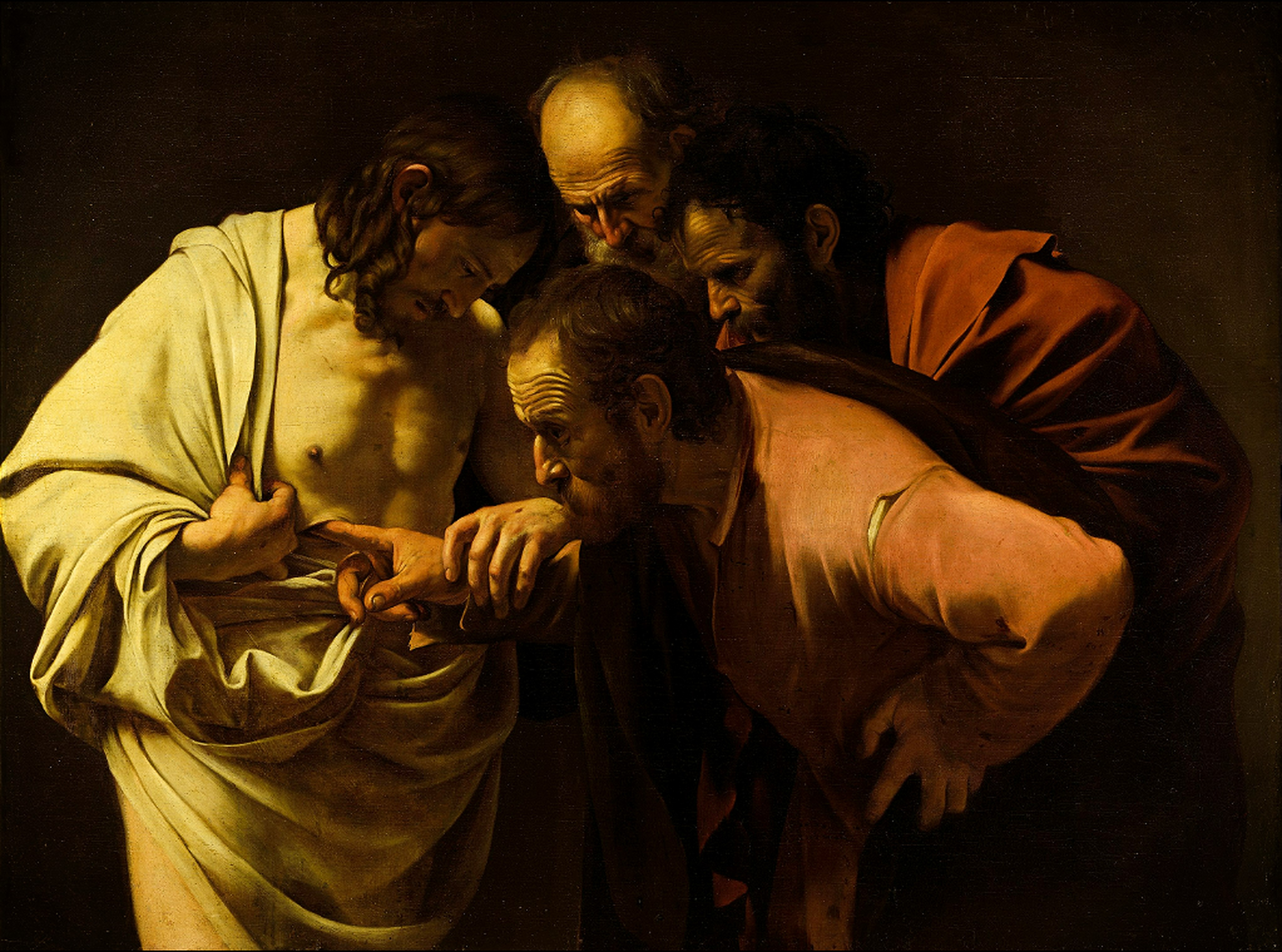 The Incredulity of Saint Thomas by Caravaggio reproduction