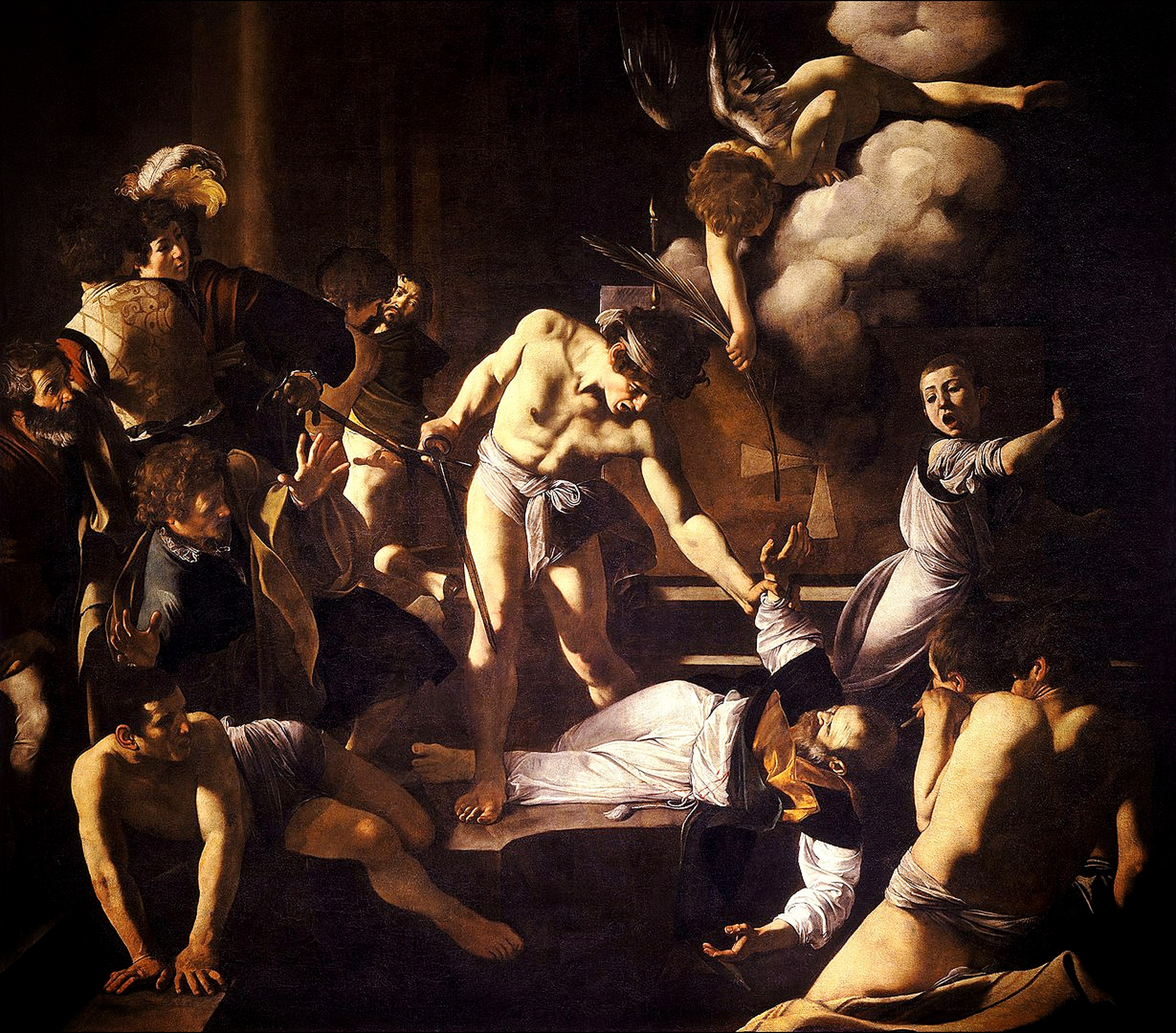 The Martyrdom of Saint Matthew by Caravaggio reproduction