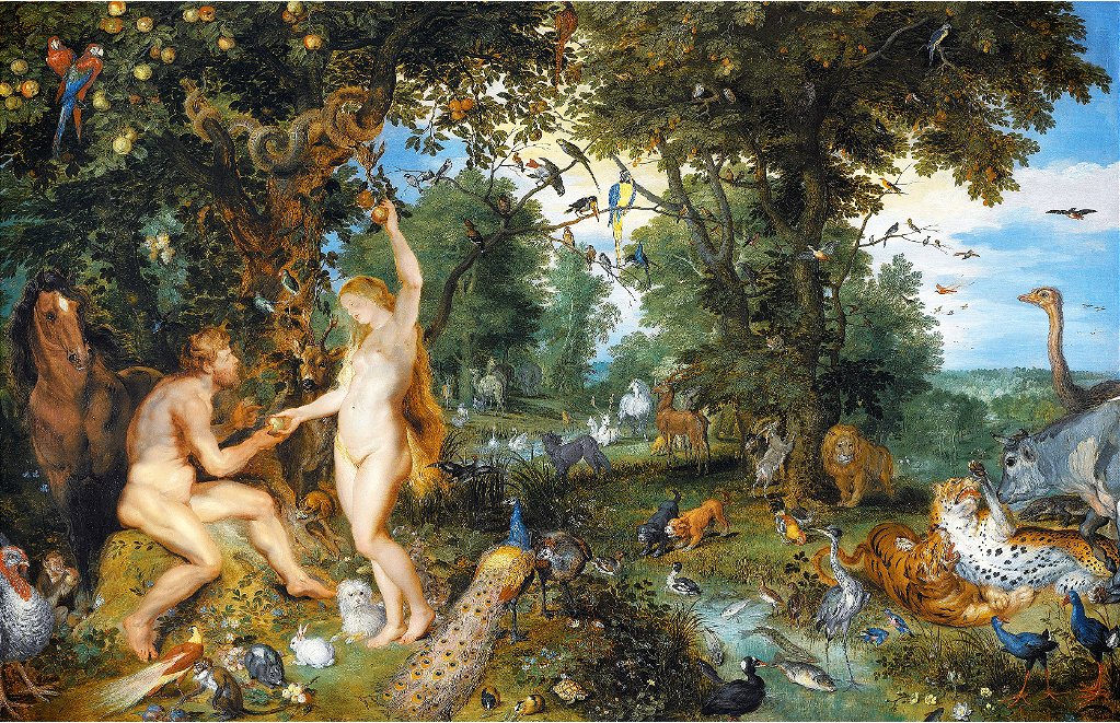 The Garden of Eden with the Fall of Man by Peter Paul Rubens and Jan Bruegel the Elder Reproduction