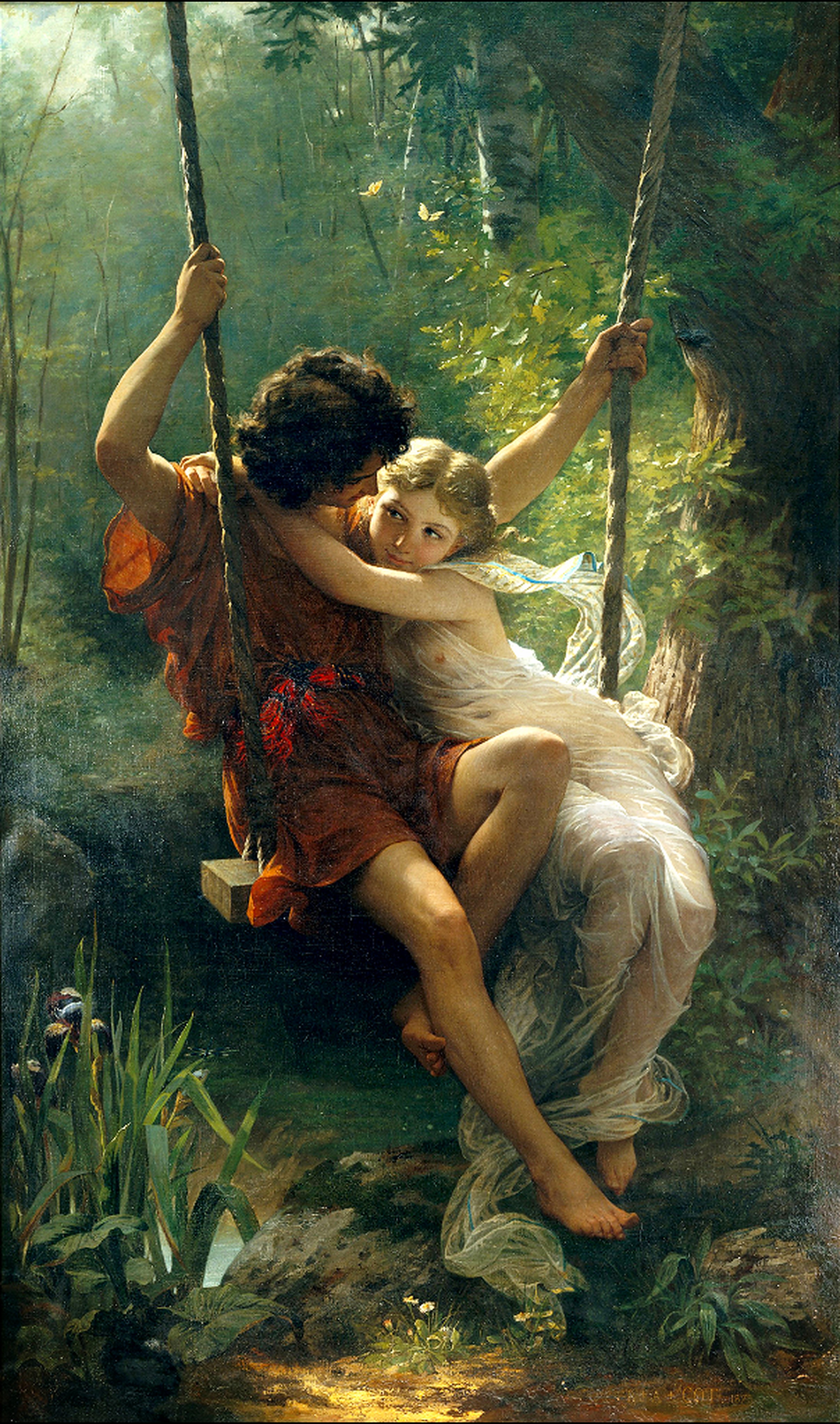 Springtime by Pierre-Auguste Cot reproduction