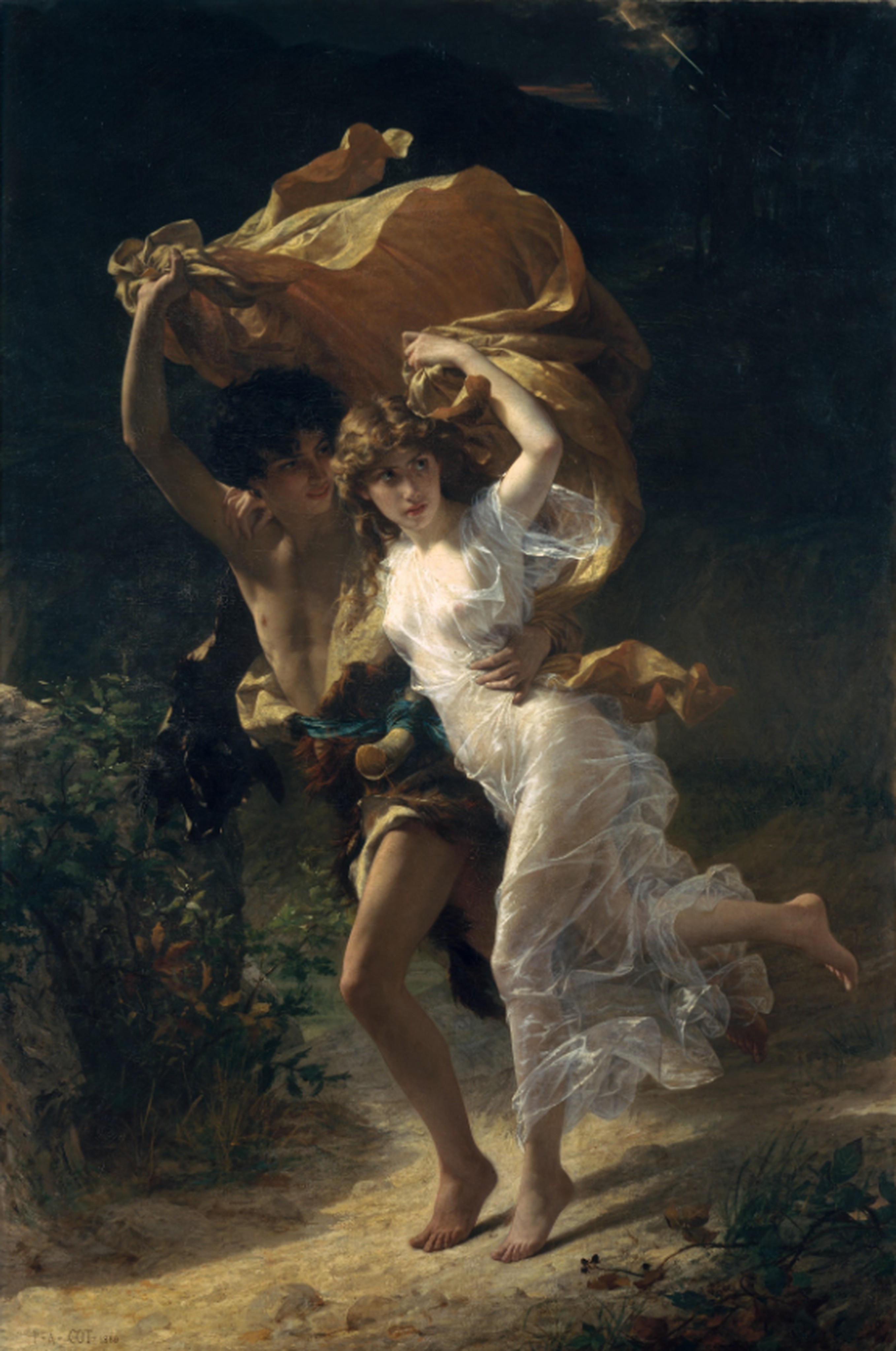 The Storm by Pierre-Auguste Cot reproduction