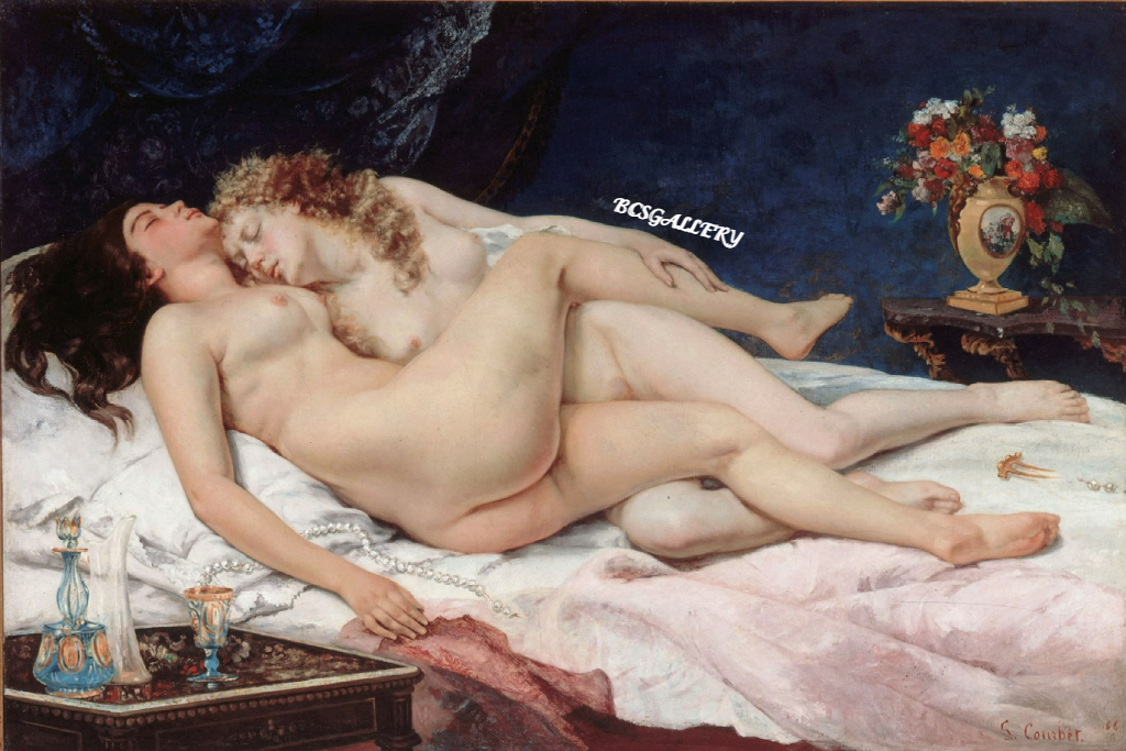Le Sommeil by Gustave Courbet Reproduction